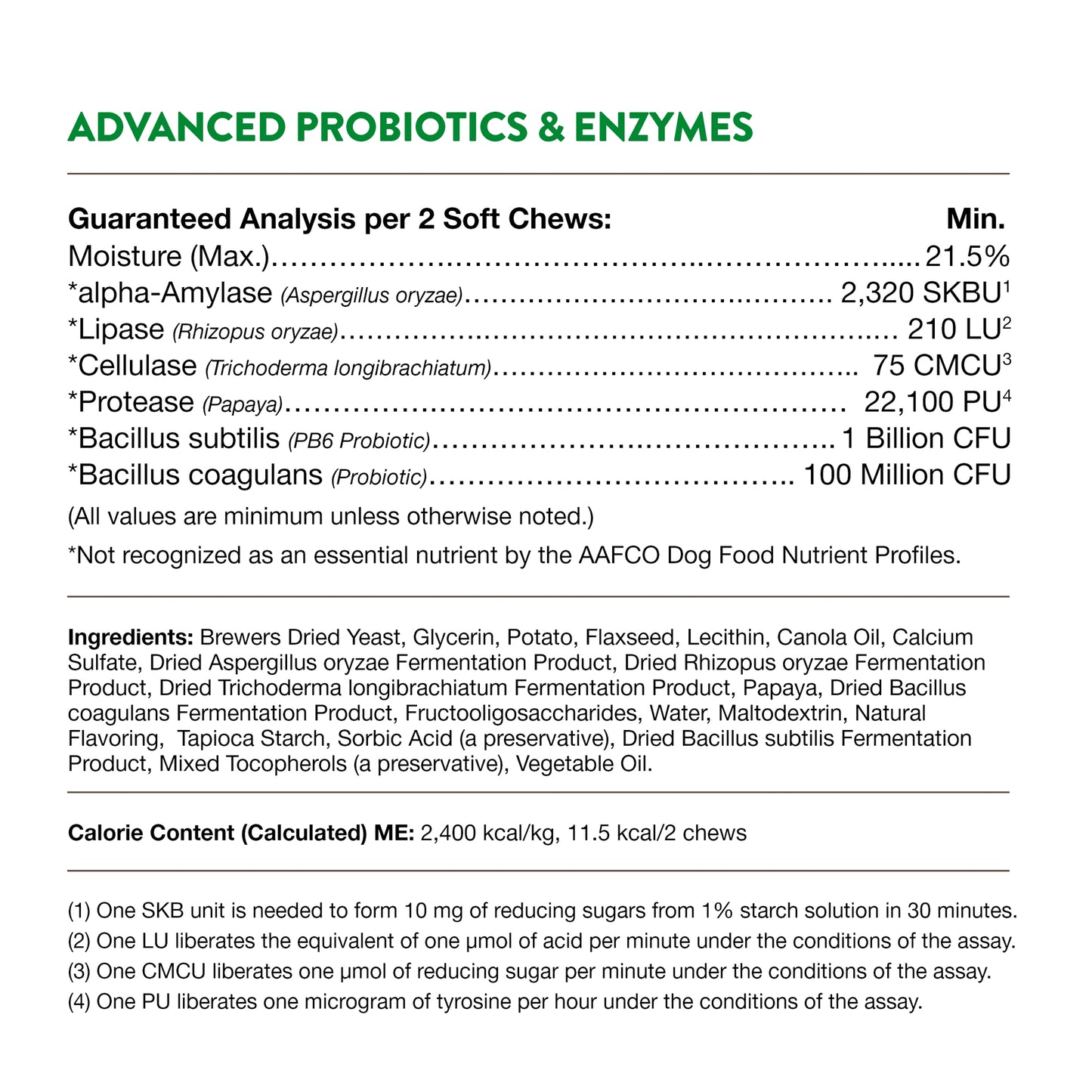 Advanced Probiotics & Enzymes Soft Chews