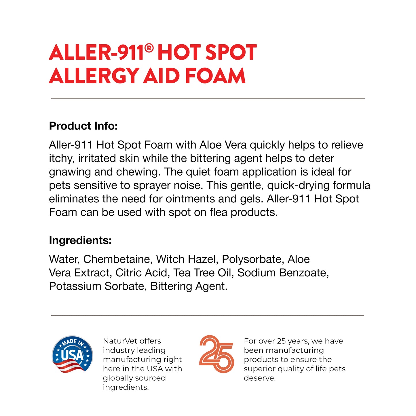Aller-911® Hot Spot Foam