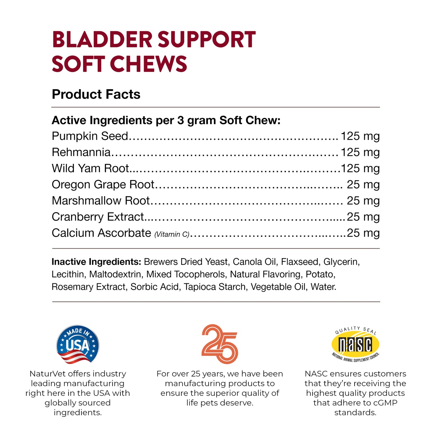 Bladder Support Soft Chews