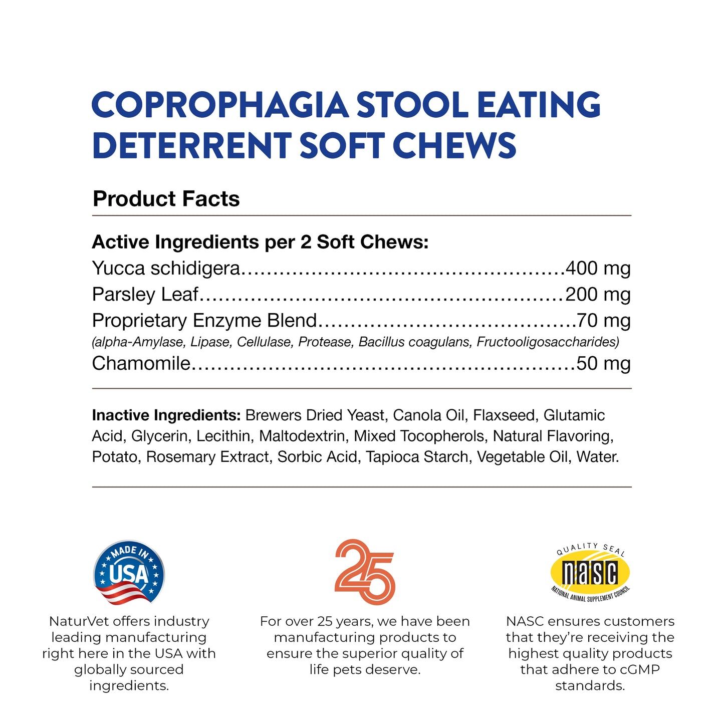 Coprophagia Stool Eating Deterrent Soft Chews