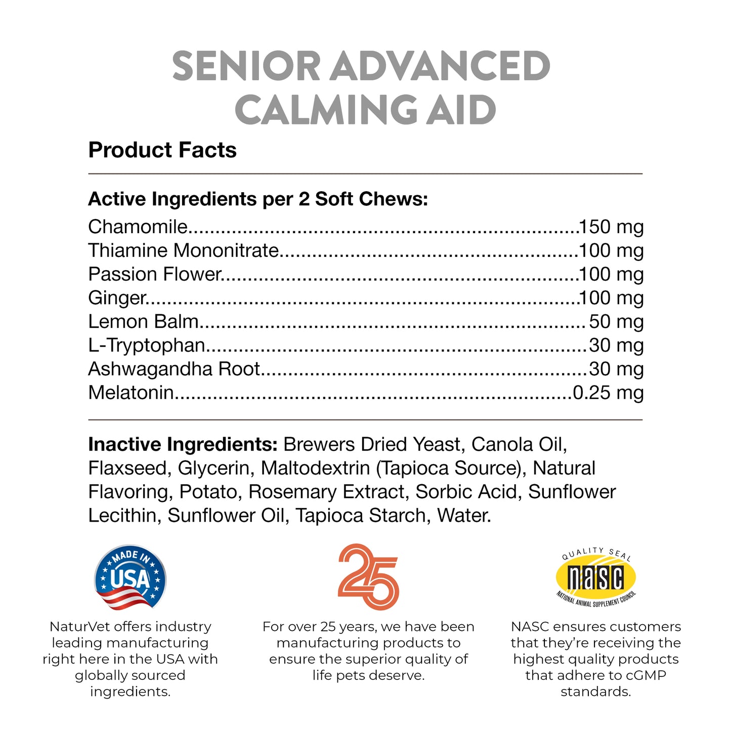 Senior Advanced Calming Aid Soft Chews