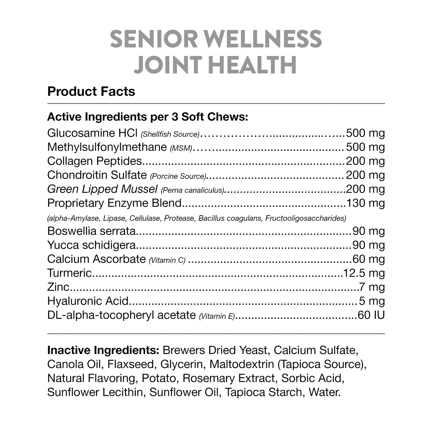 Senior Advanced Joint Health Soft Chews