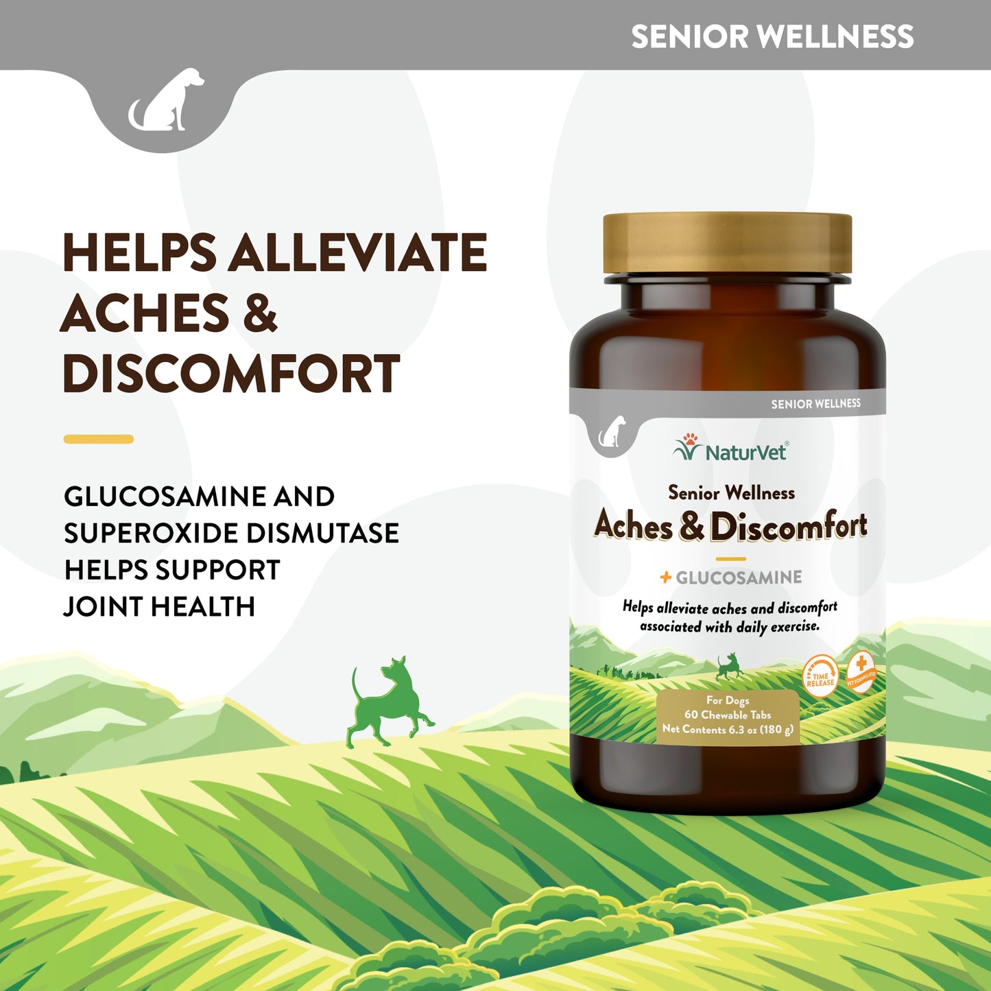 Senior Aches & Discomforts Chewable Tablets