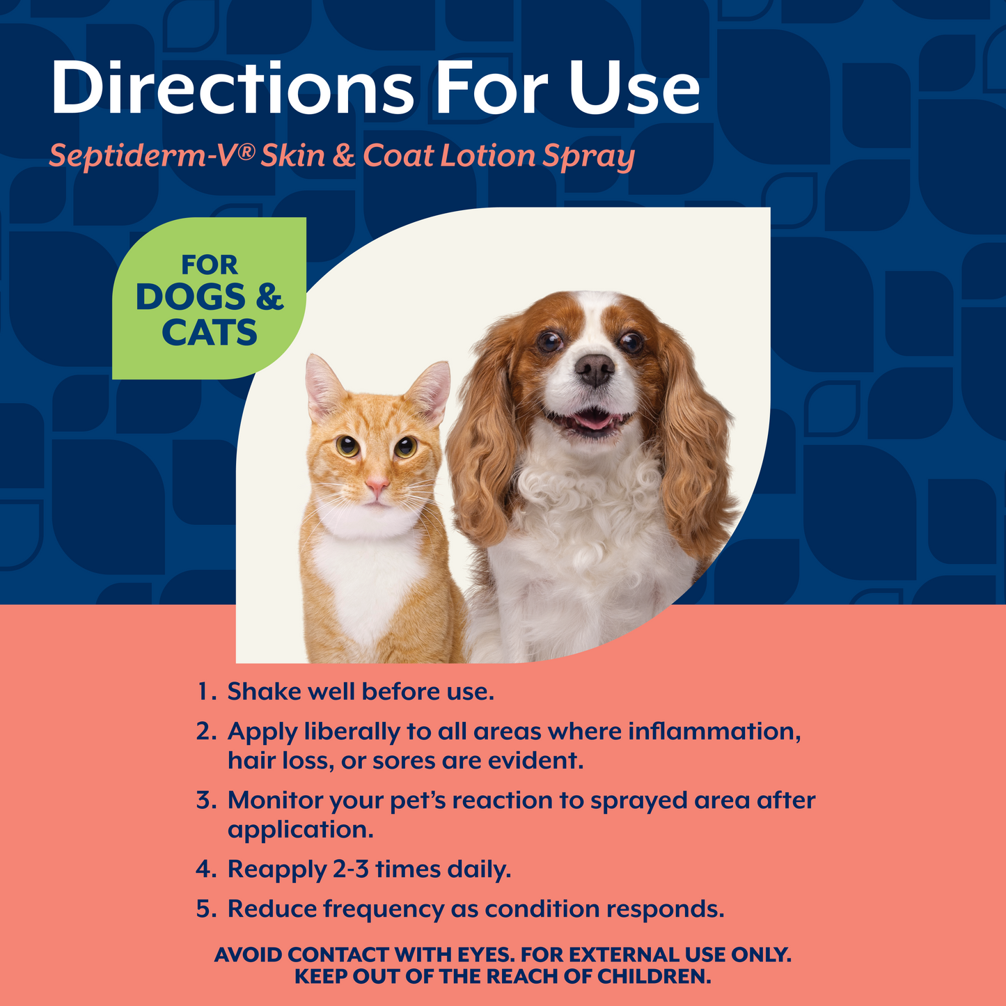 Septiderm-V® Skin Care Lotion Spray for Dogs and Cats