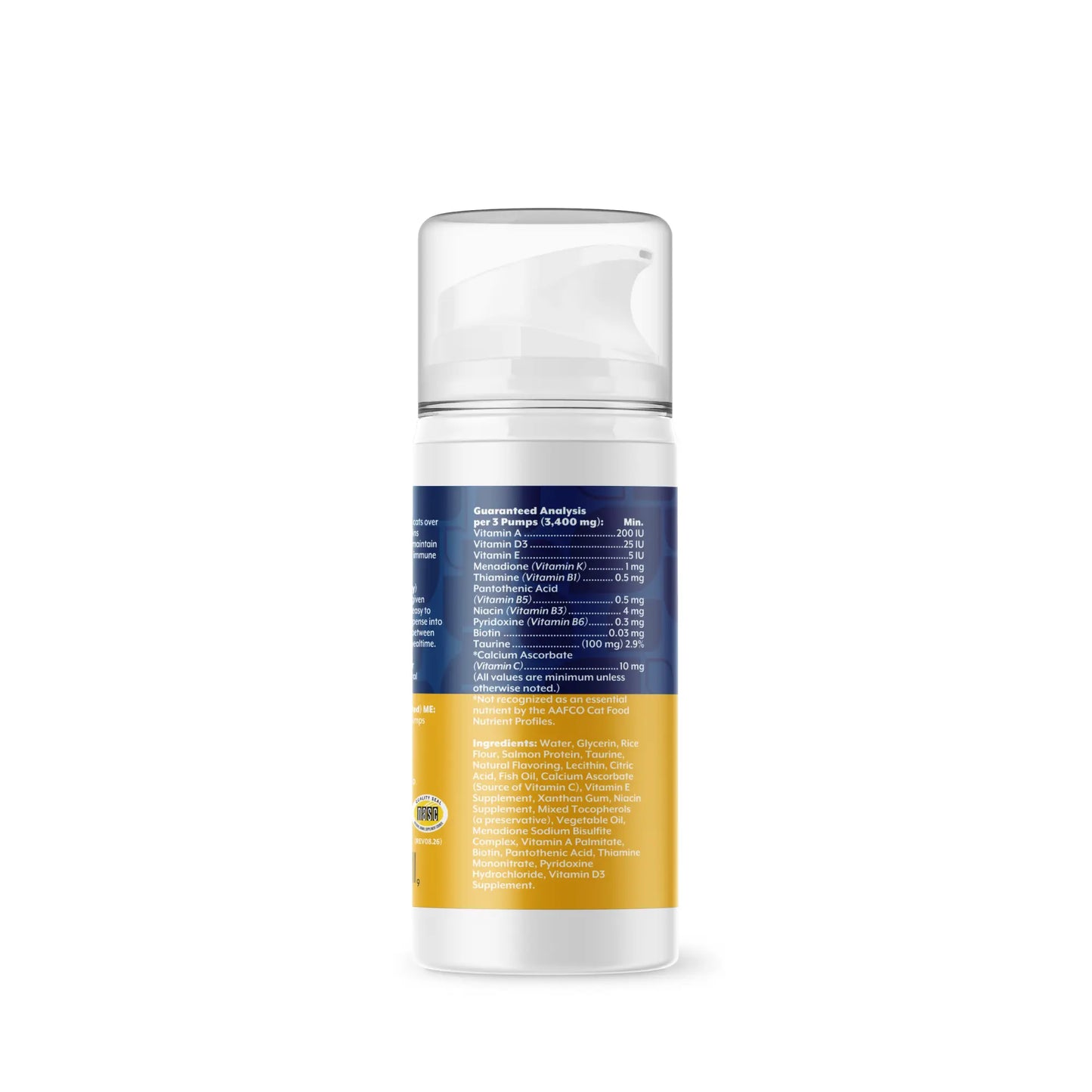 Lickable Multi-Vitamin Immunity Food Supplement for Cats