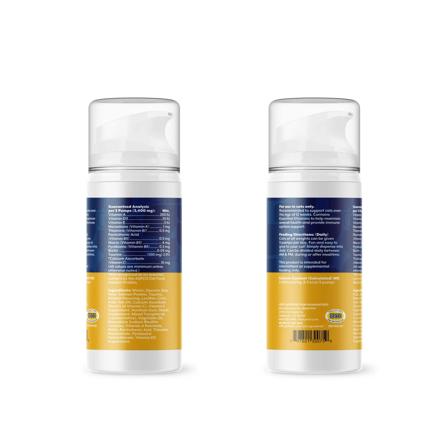 Lickable Multi-Vitamin Immunity Food Supplement for Cats
