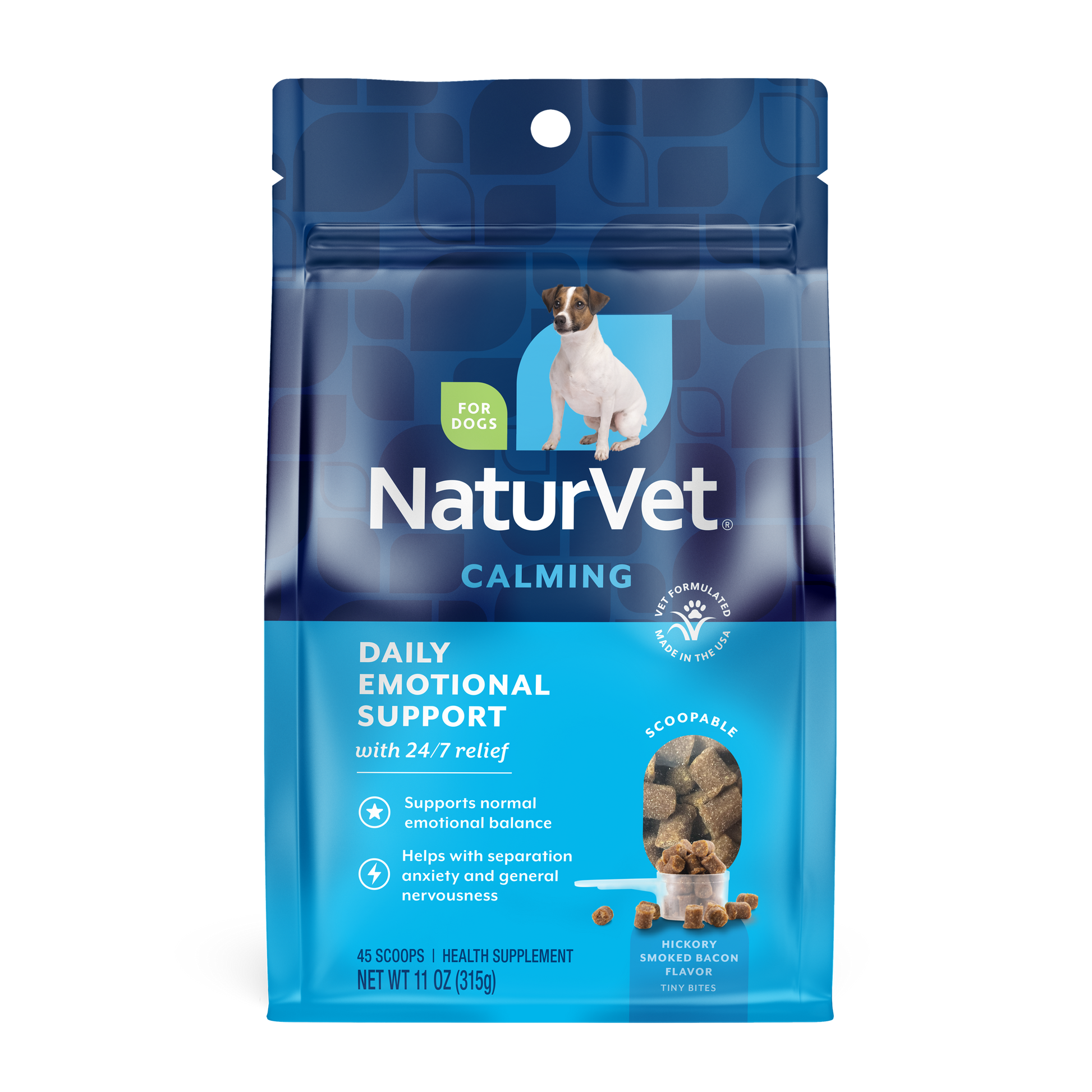 NaturVet Daily Emotional Support Calming Scoopable Tiny Bites Supplement