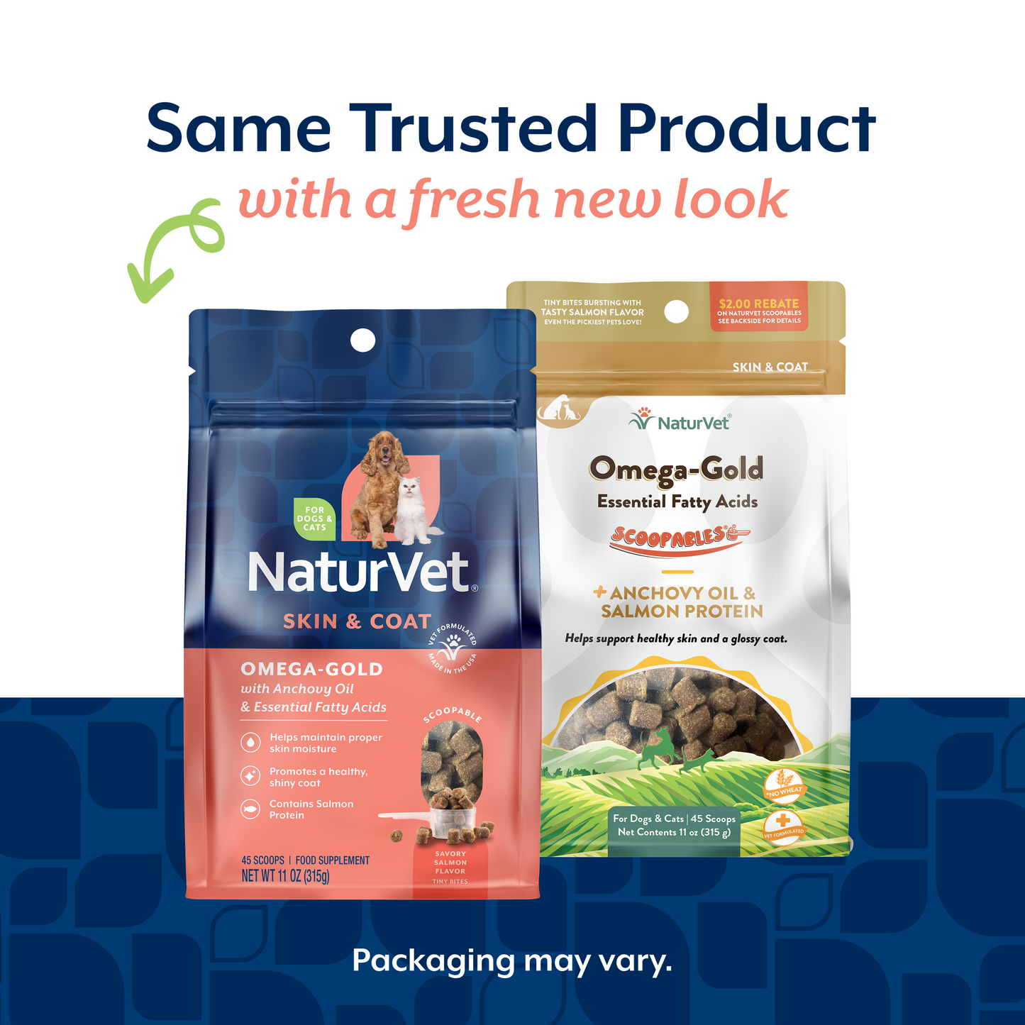 Omega-Gold Skin & Coat Scoopable Tiny Bites for Dogs and Cats