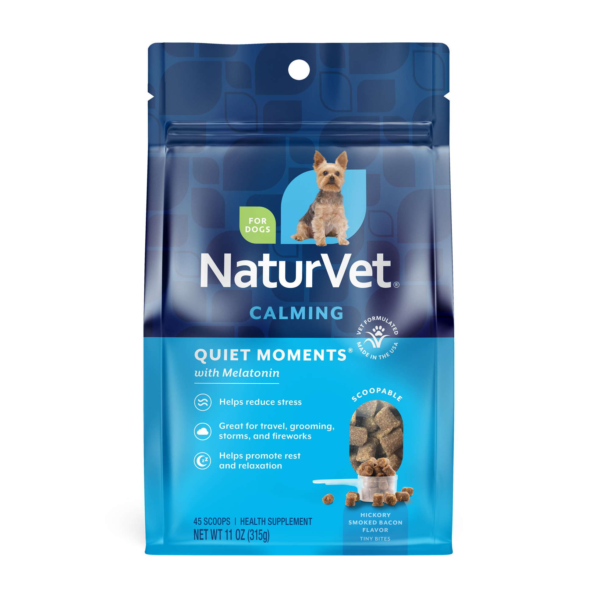 NaturVet Quiet Moments Calming Scoopable Tiny Bites Supplement