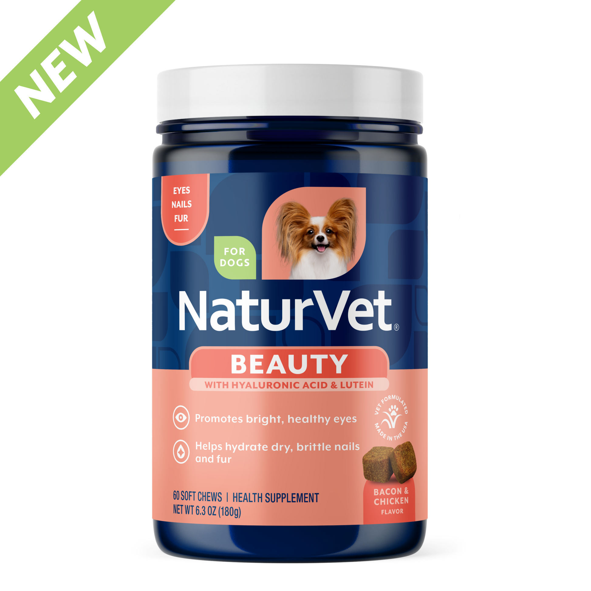 NaturVet Beauty Targeted Care Soft Chews Supplement