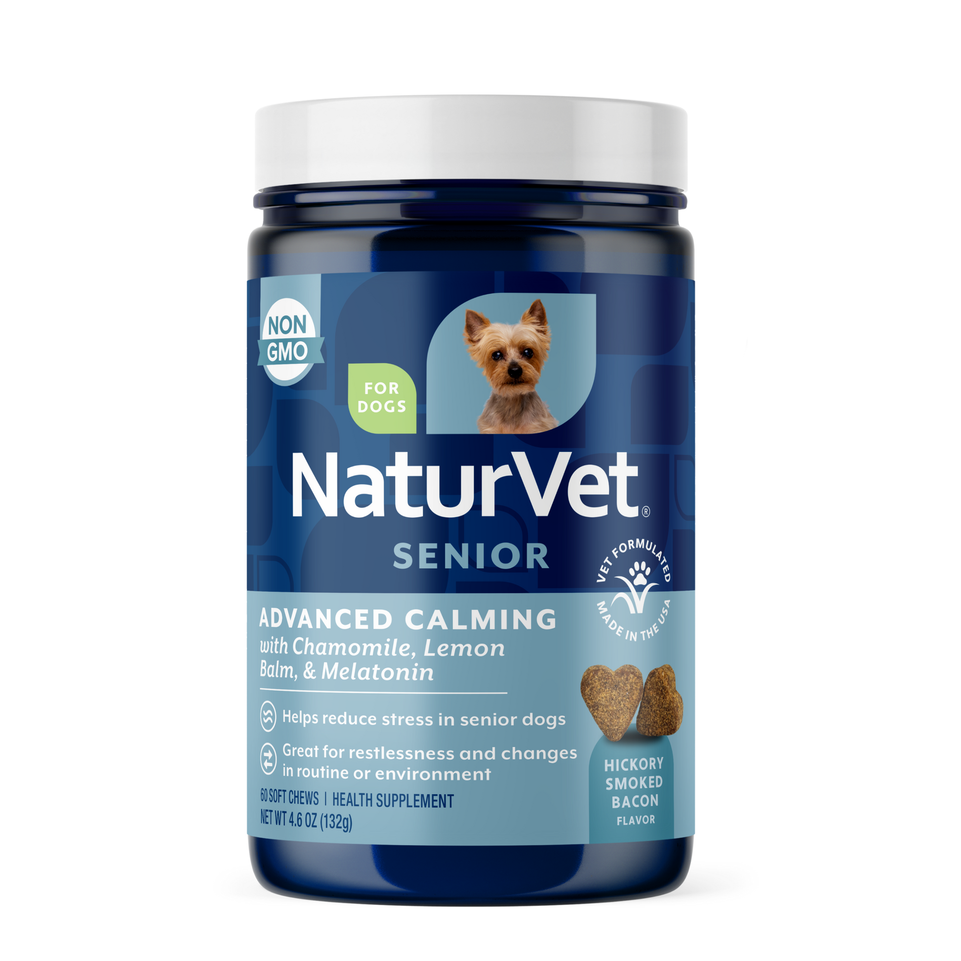 NaturVet Advanced Calming Senior Soft Chew Supplement