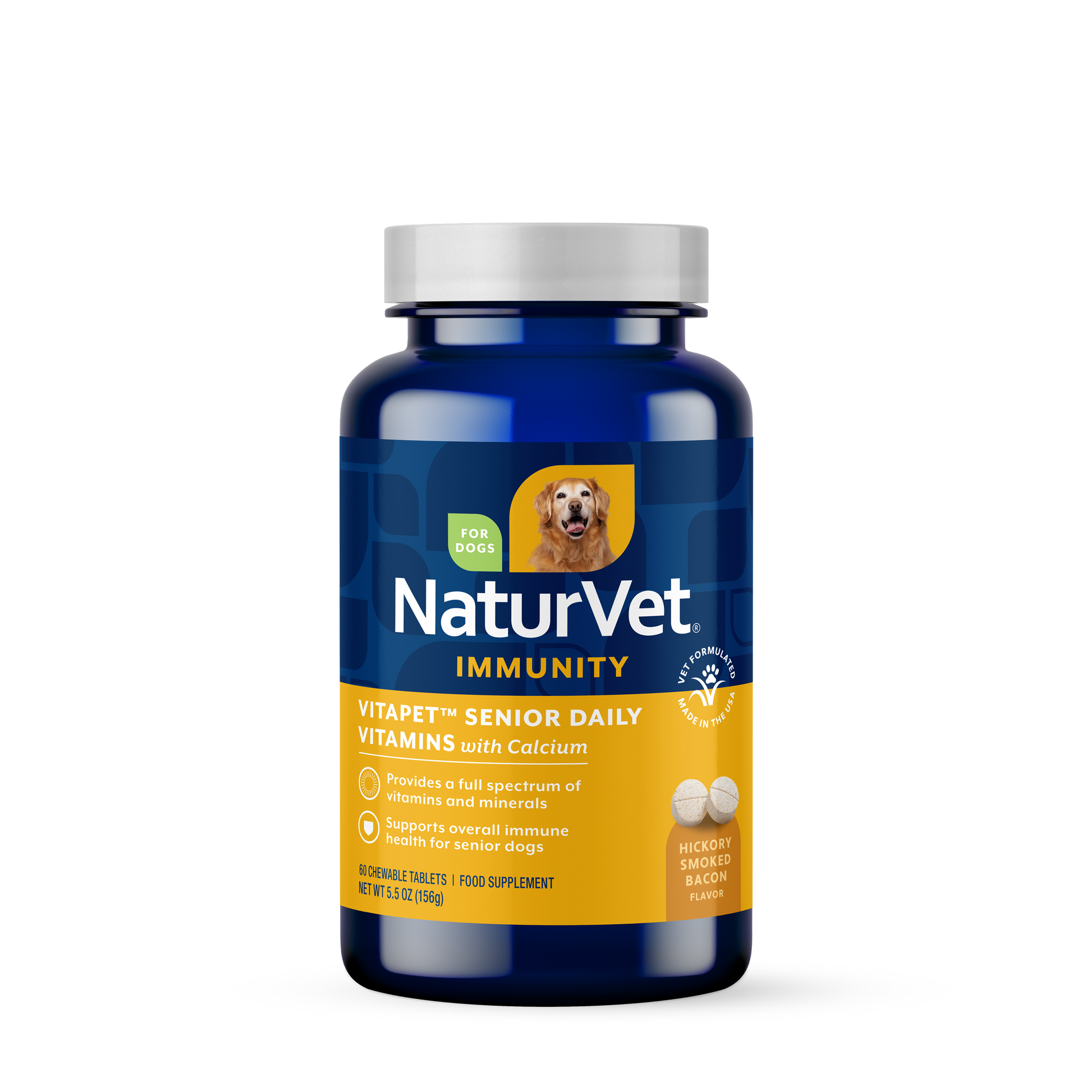 NaturVet VitaPet Senior Daily Vitamin Chewable Tablets