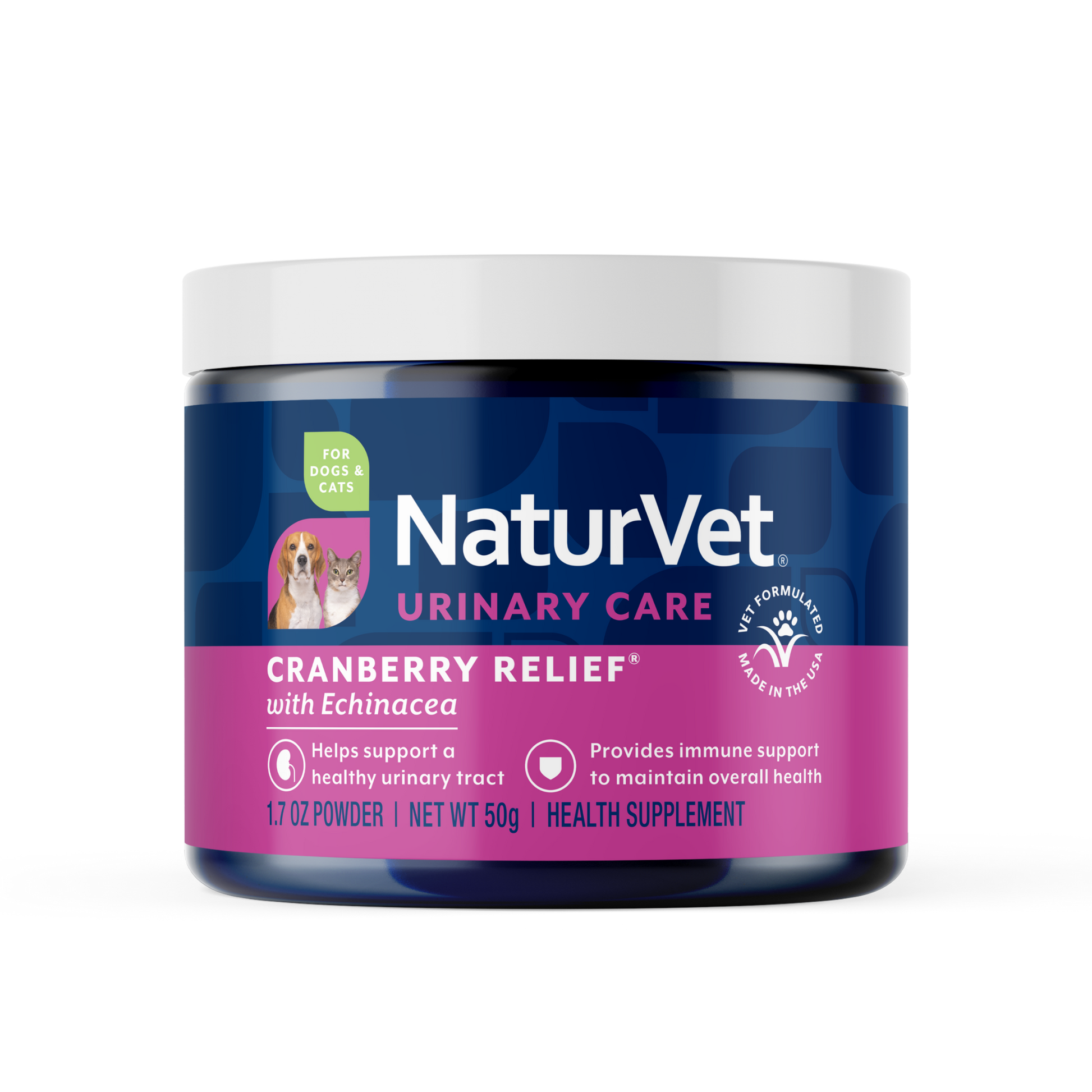 NaturVet Cranberry Relief Powder Supplement for Dogs and Cats