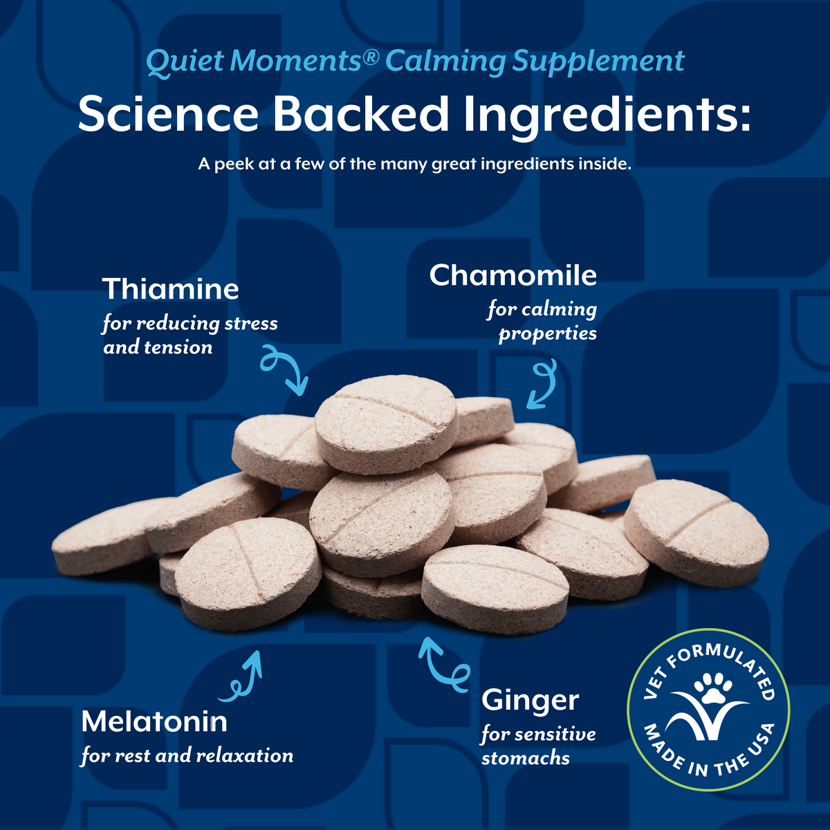 Quiet Moments® Calming Chewable Tablets - NaturVet®