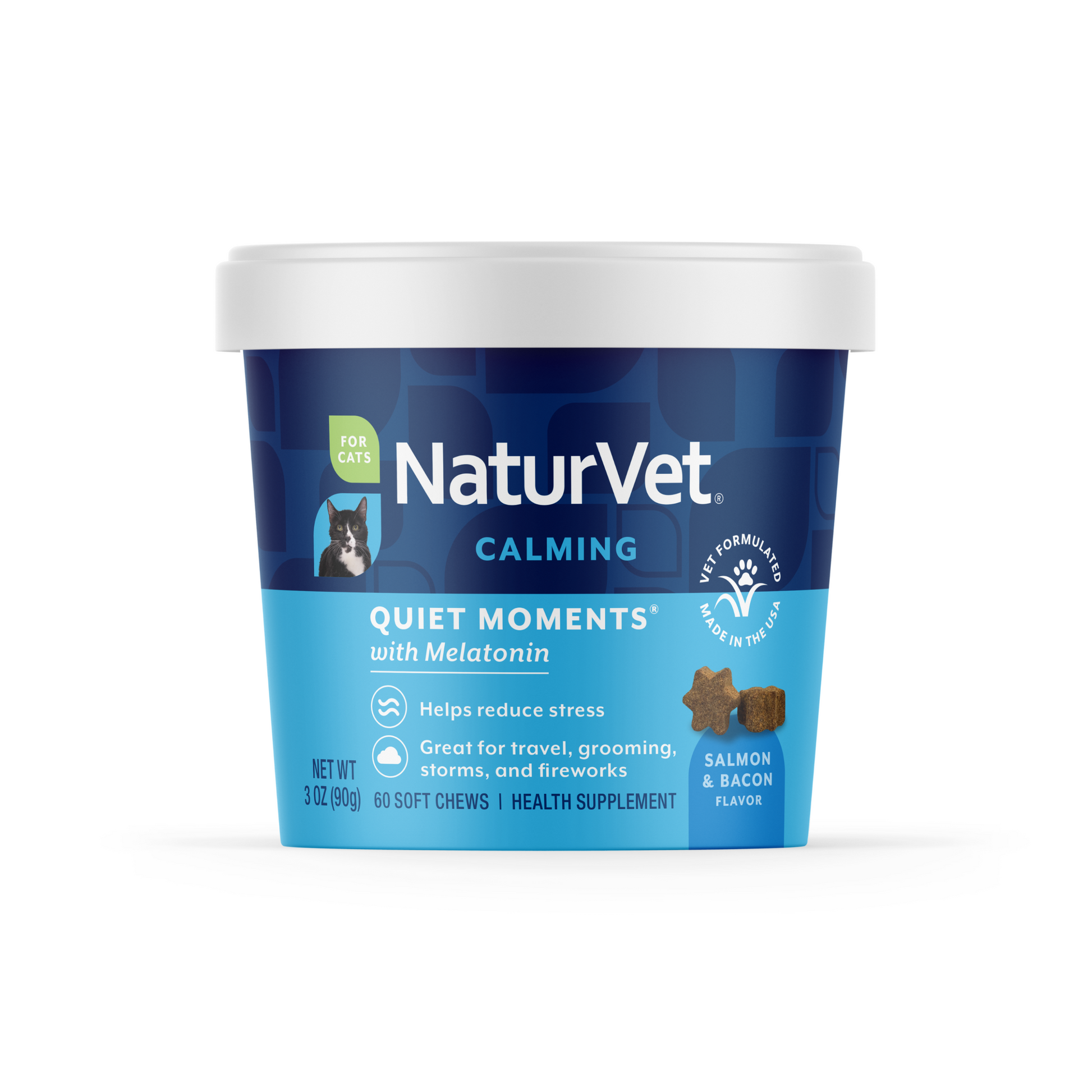 NaturVet Quiet Moments Calming Soft Chews Cat Supplement
