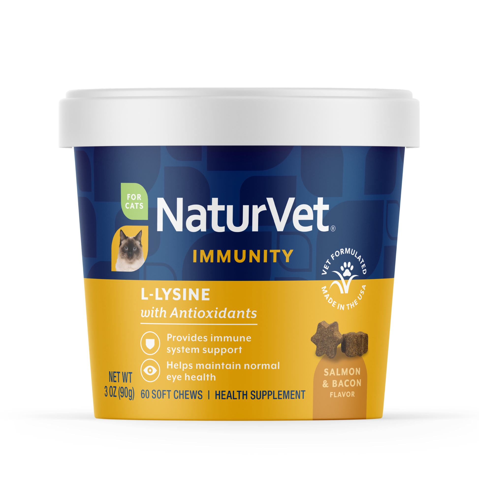 NaturVet L-Lysine Soft Chews For Cats Supplement