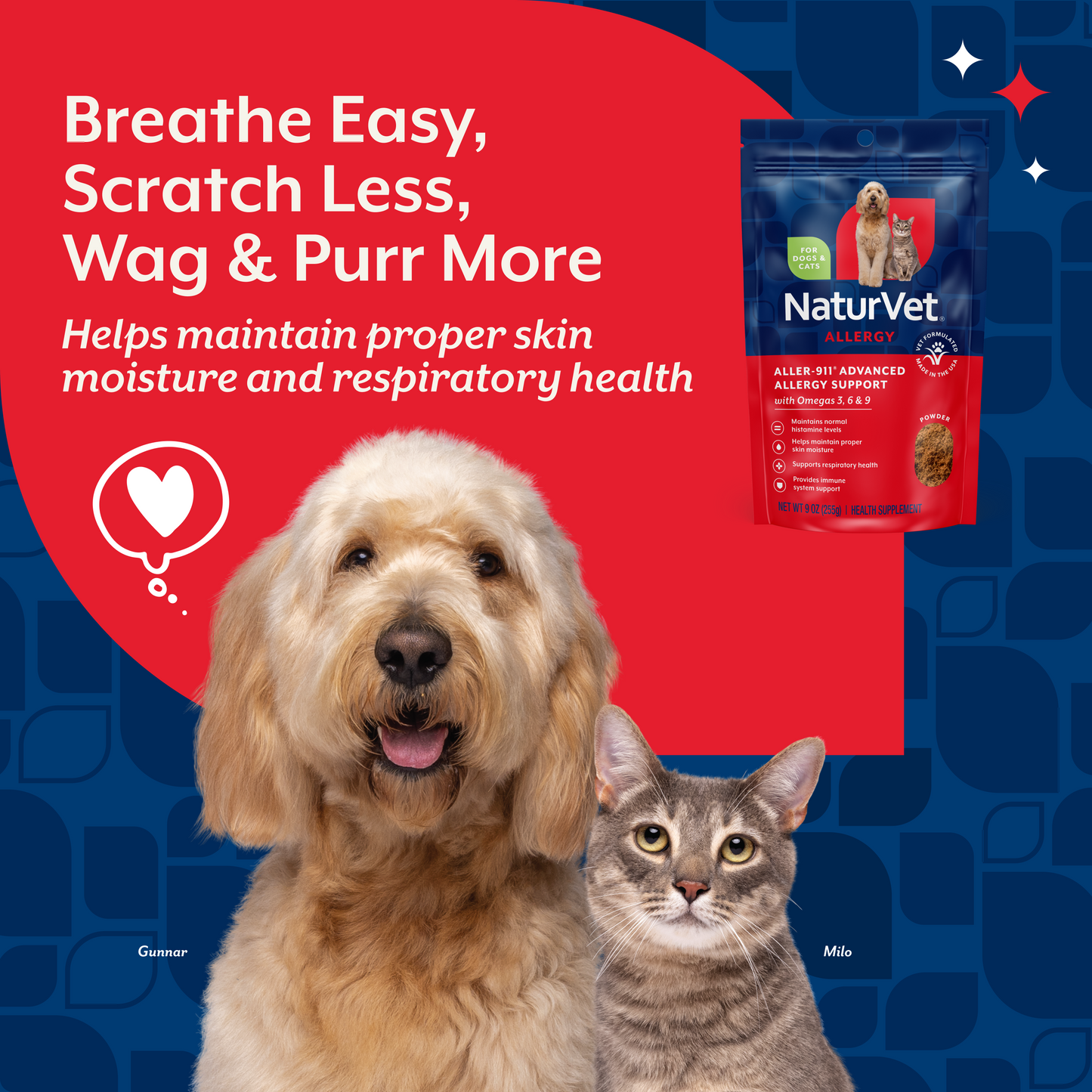 Aller-911® Advanced Allergy Support Powder for Dogs and Cats