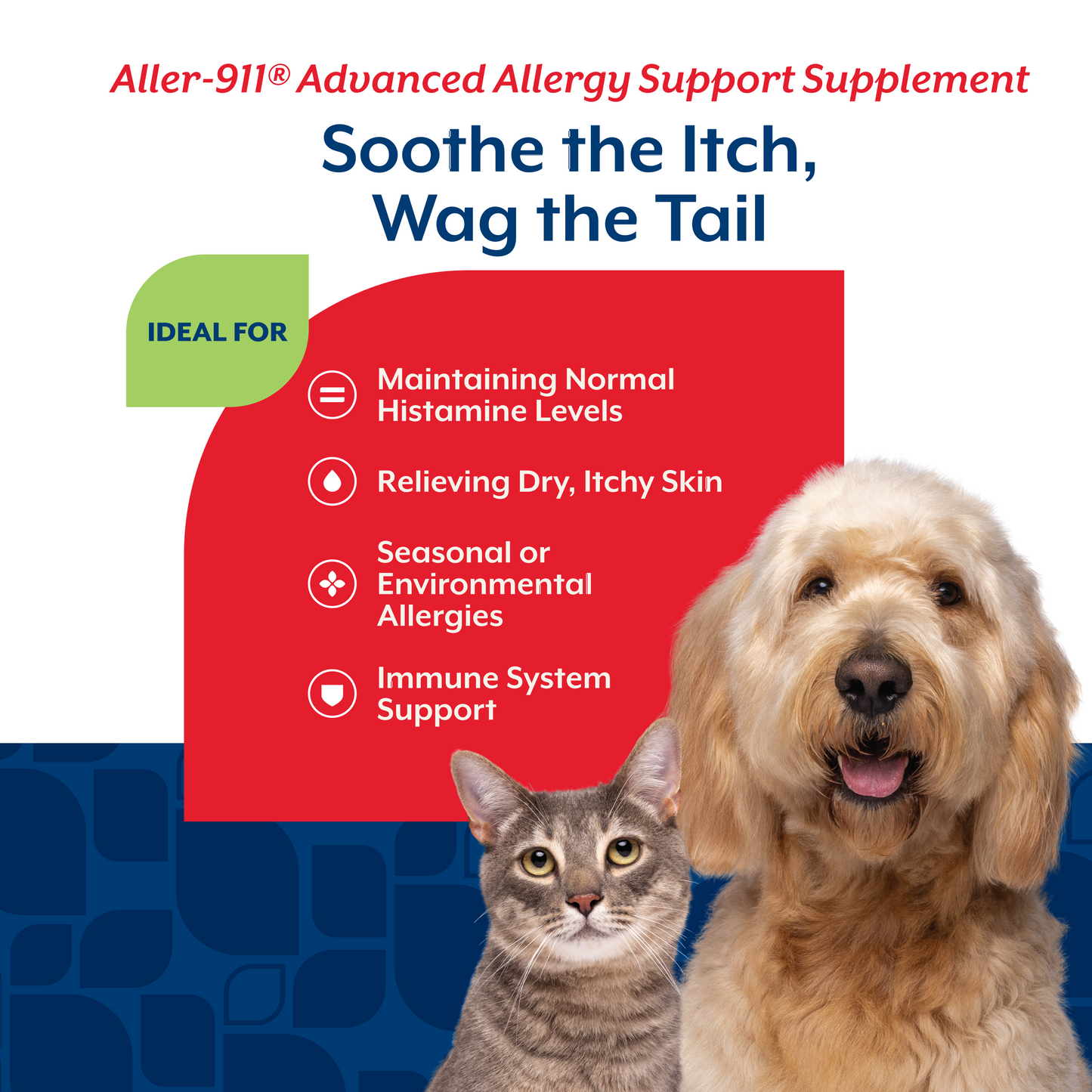Aller-911® Advanced Allergy Support Powder for Dogs and Cats