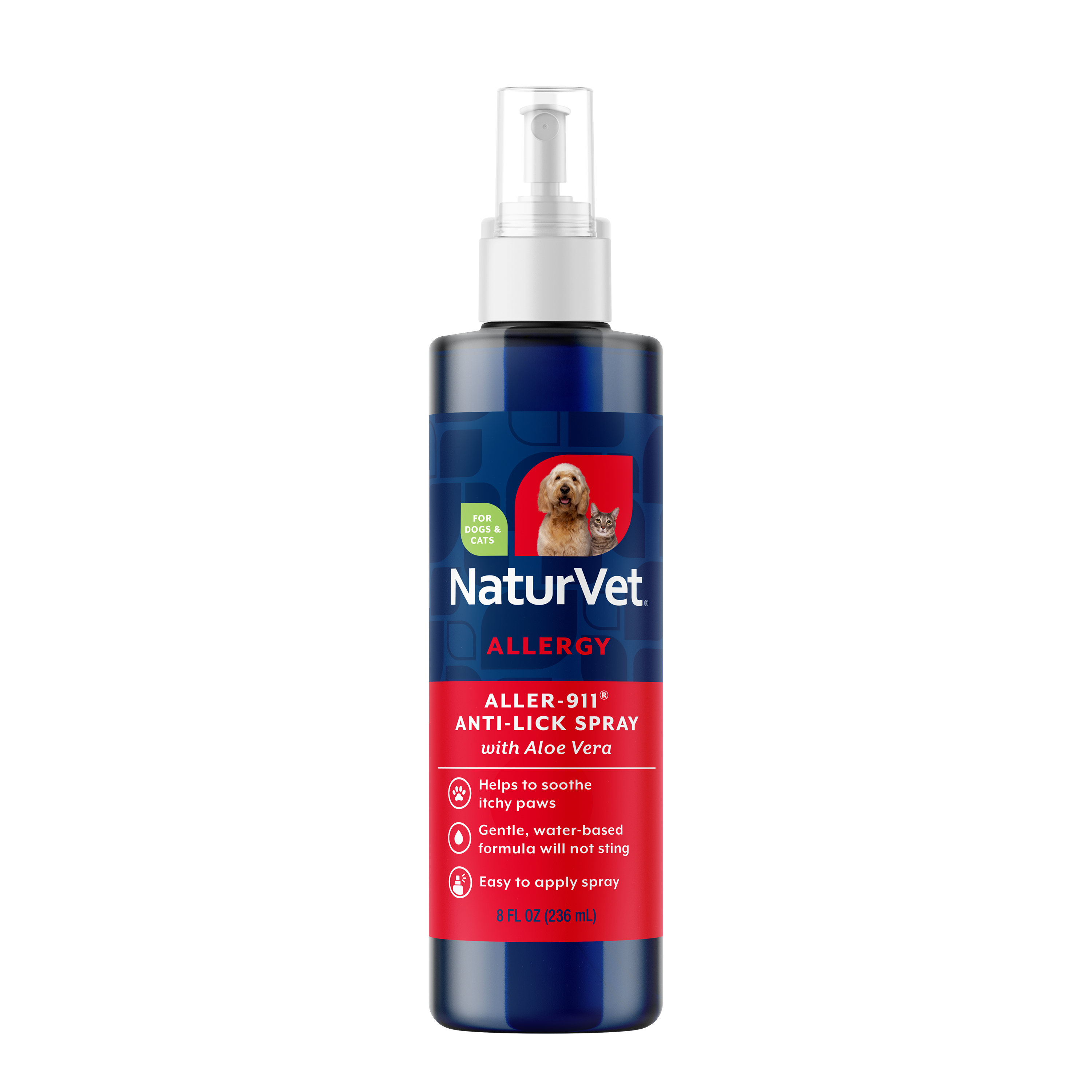 Aller-911® Anti-Lick Spray for Dogs and Cats - NaturVet®