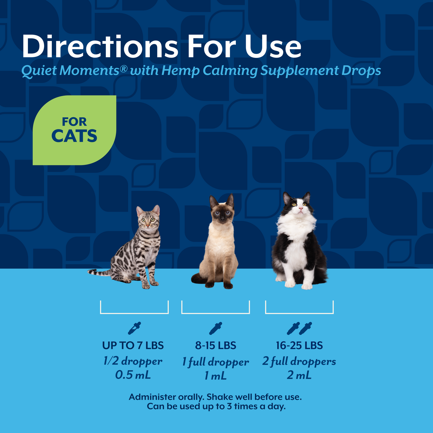 Quiet Moments® with Hemp Seed Oil Calming Drops for Cats