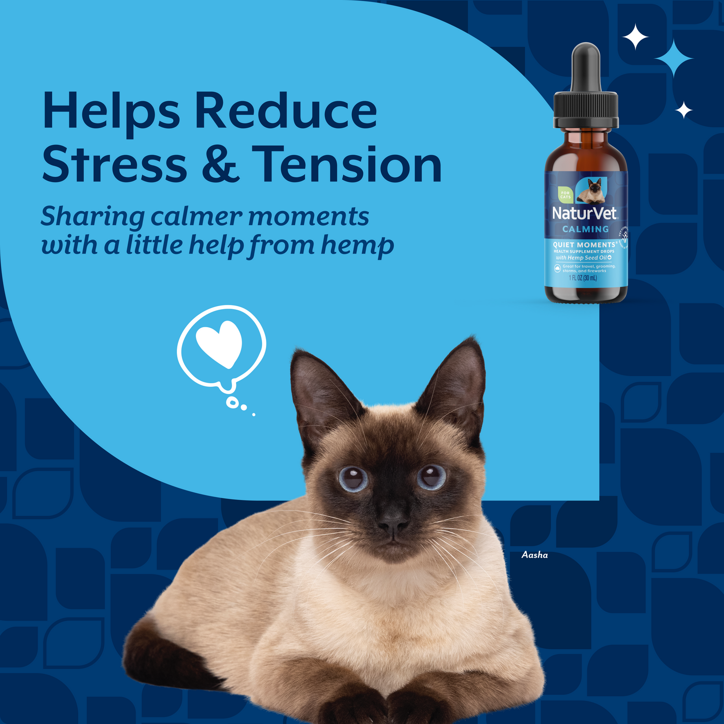Quiet Moments® with Hemp Seed Oil Calming Drops for Cats
