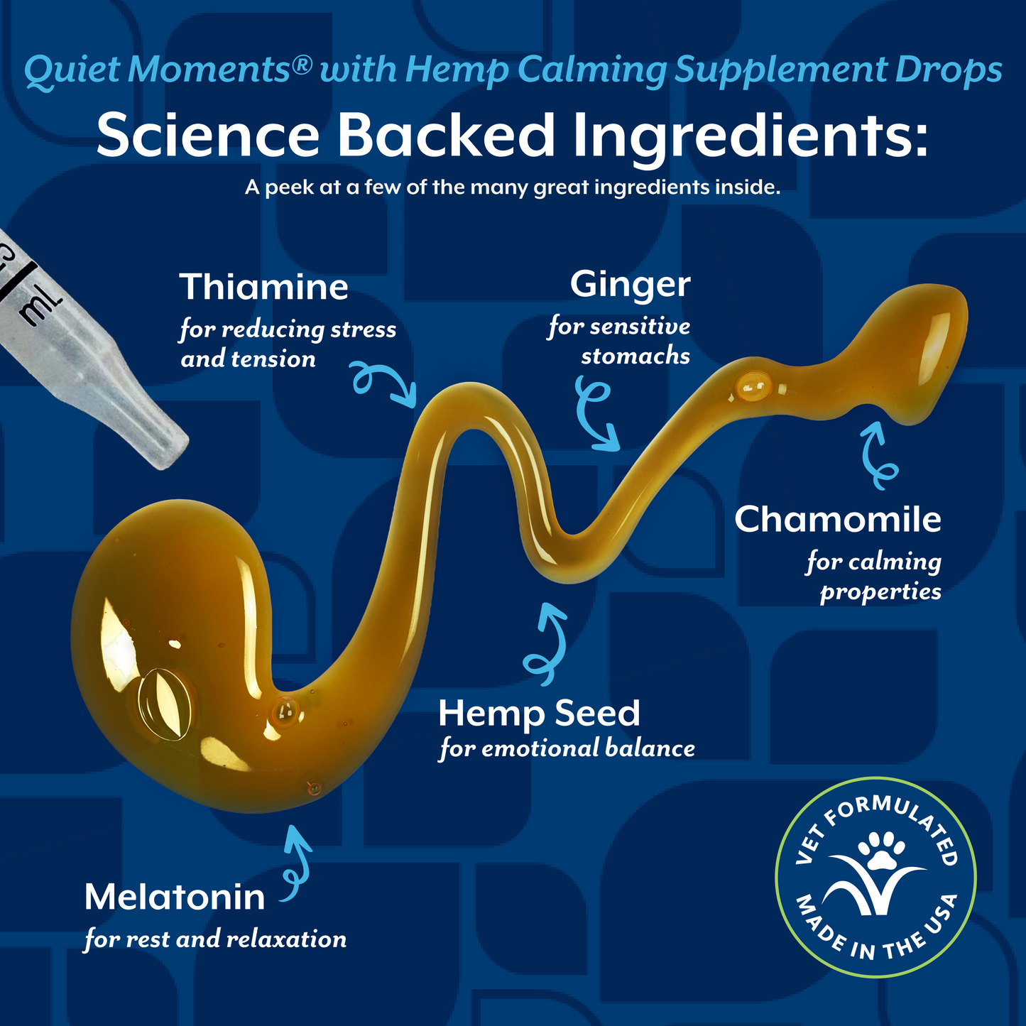 Quiet Moments® with Hemp Seed Oil Calming Drops for Cats