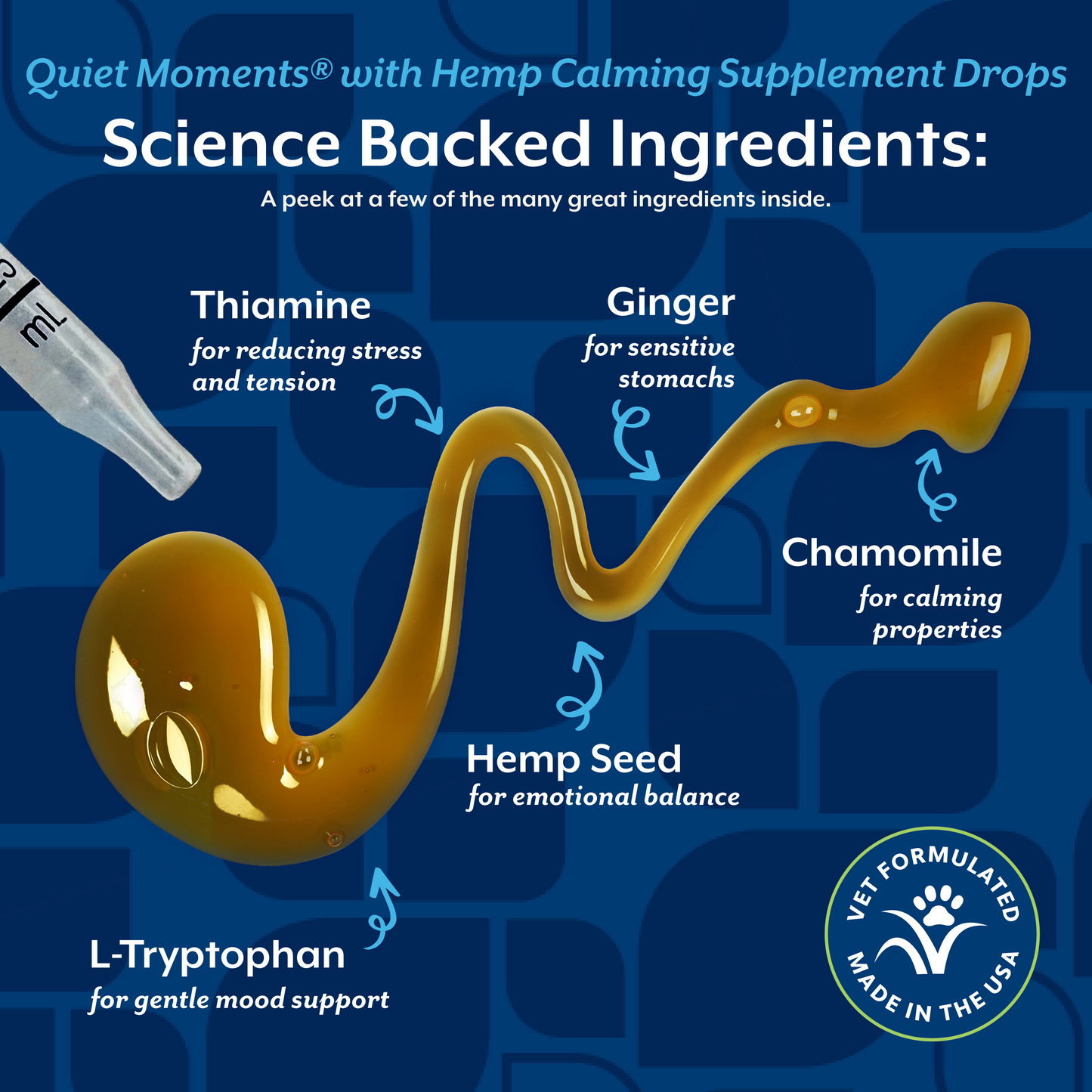 Quiet Moments® with Hemp Seed Oil Calming Drops for Cats