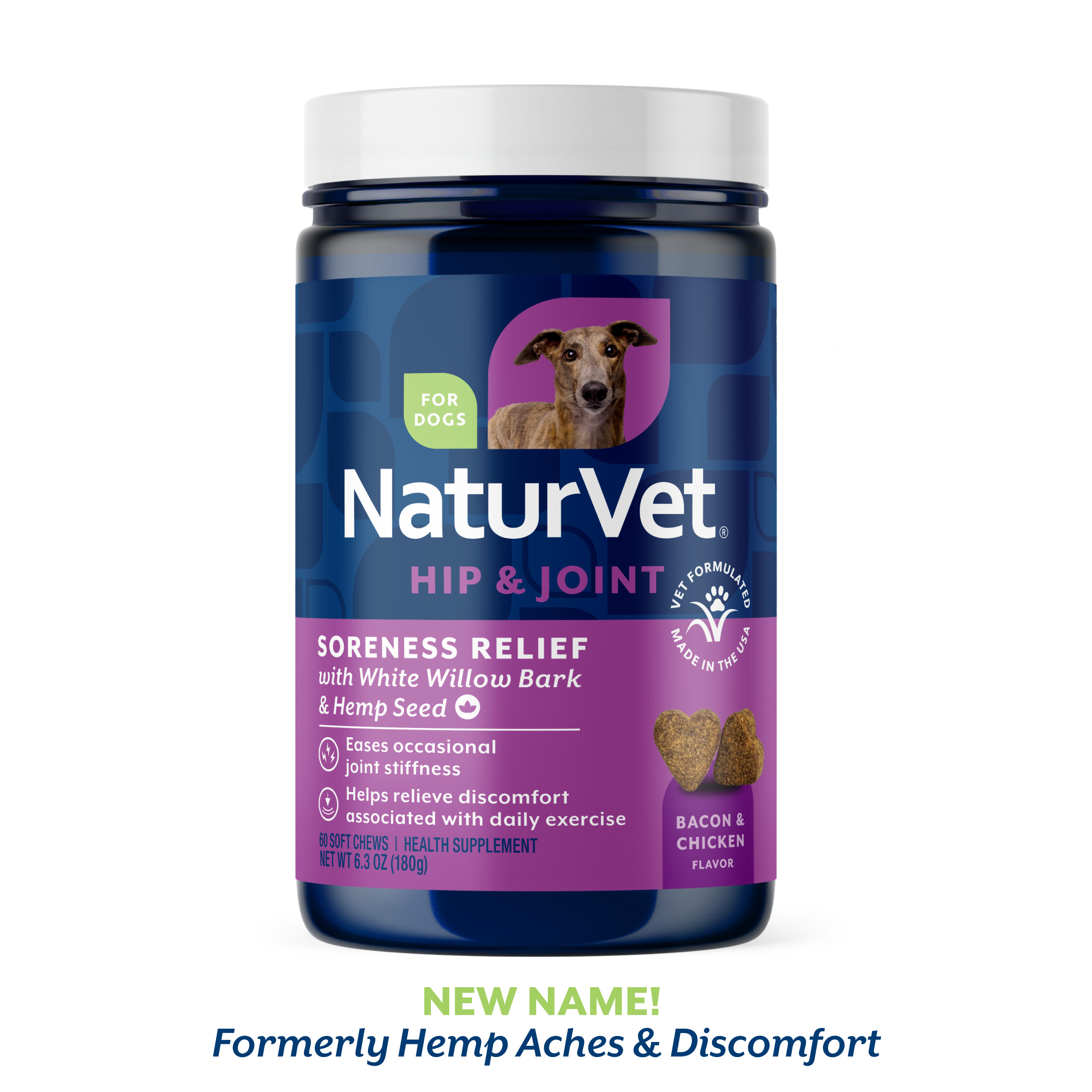 NaturVet Soreness Relief With Hemp Seed Soft Chews