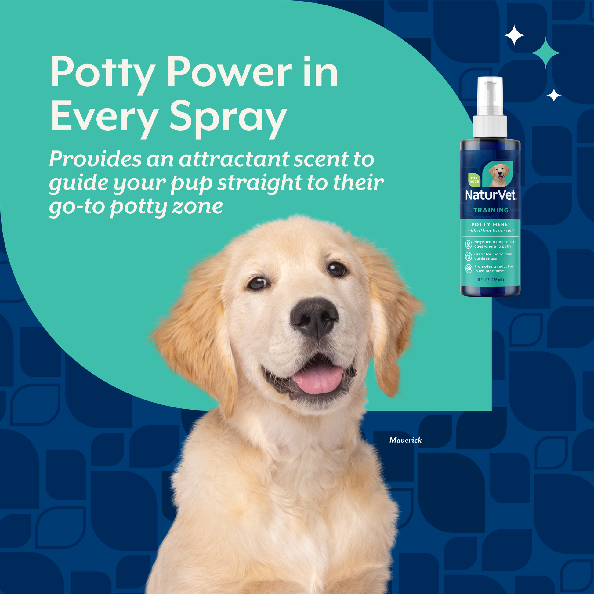 garden potty toilet spray NaturVet Potty Here Training Aid Spray 32-oz