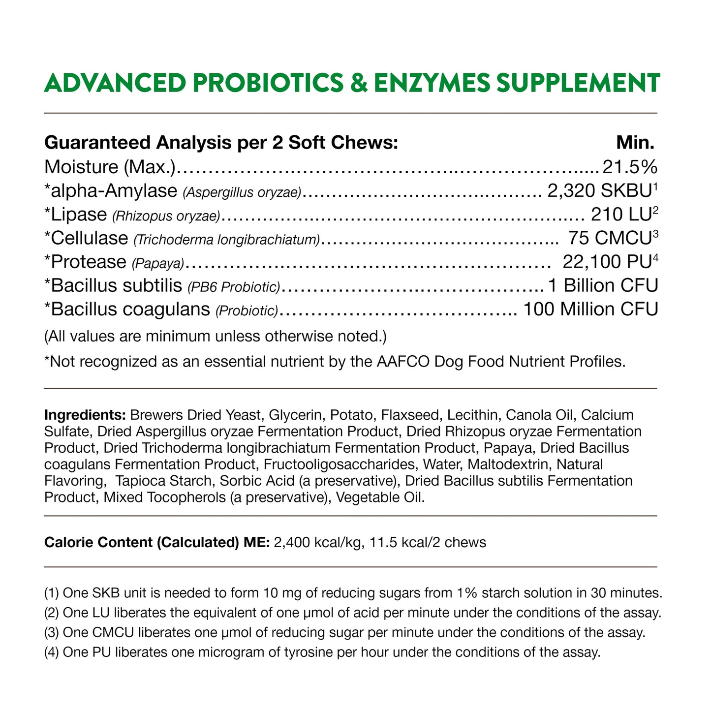 Advanced Probiotics & Enzymes Soft Chews