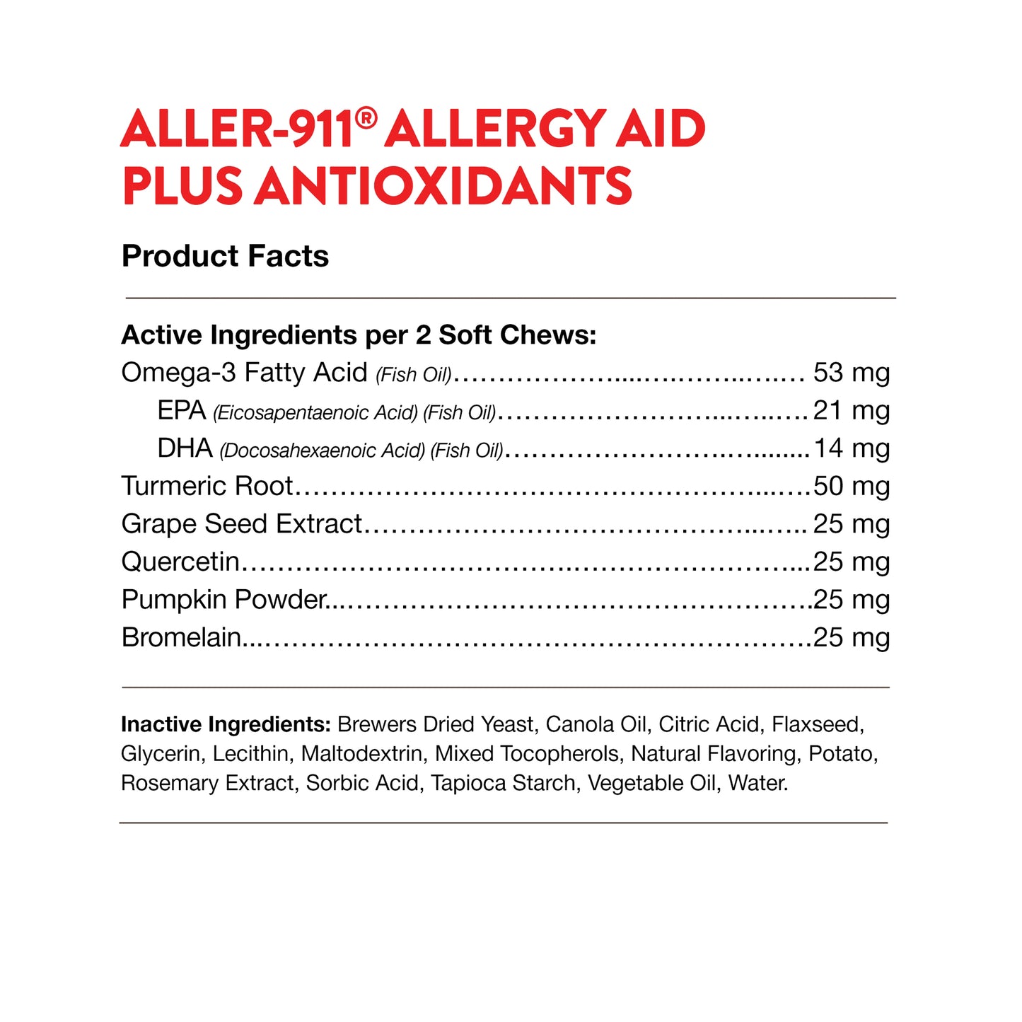 Aller-911® Allergy Aid Soft Chews