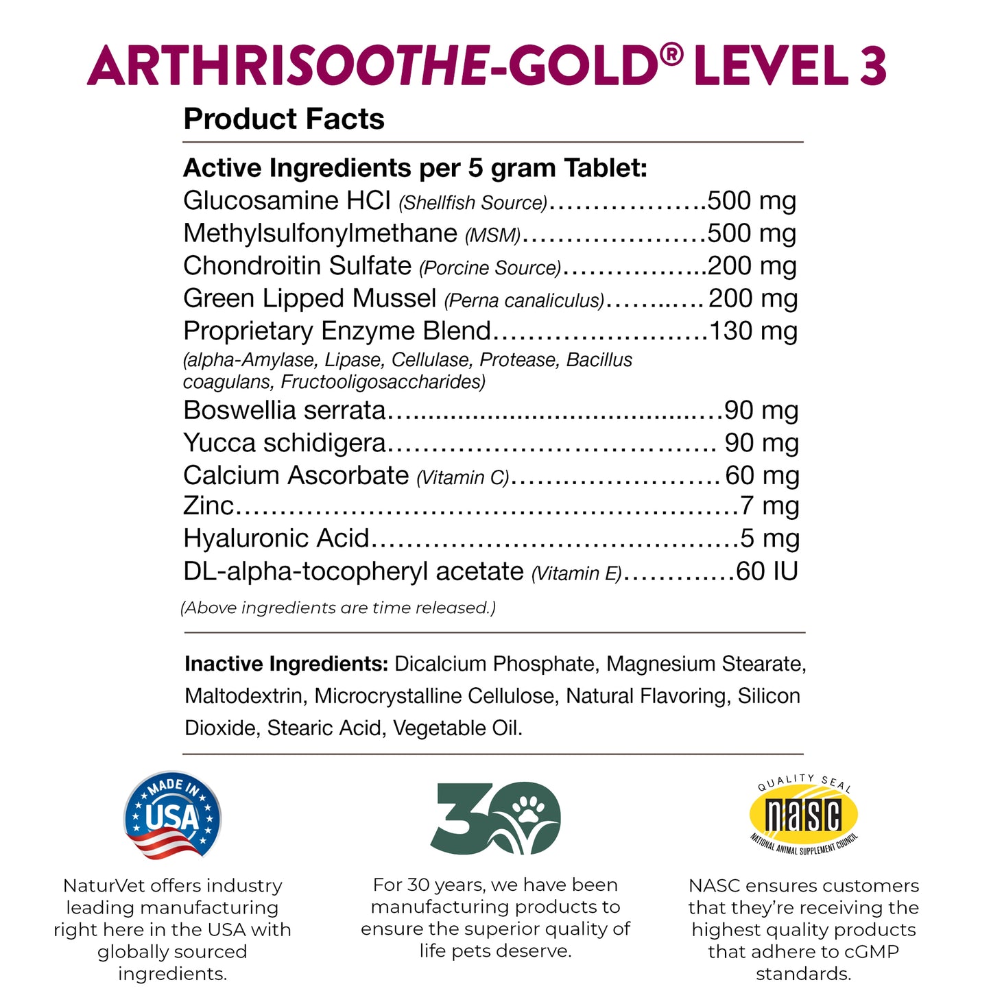 ArthriSoothe-GOLD® Advanced Joint Care Chewable Tablets