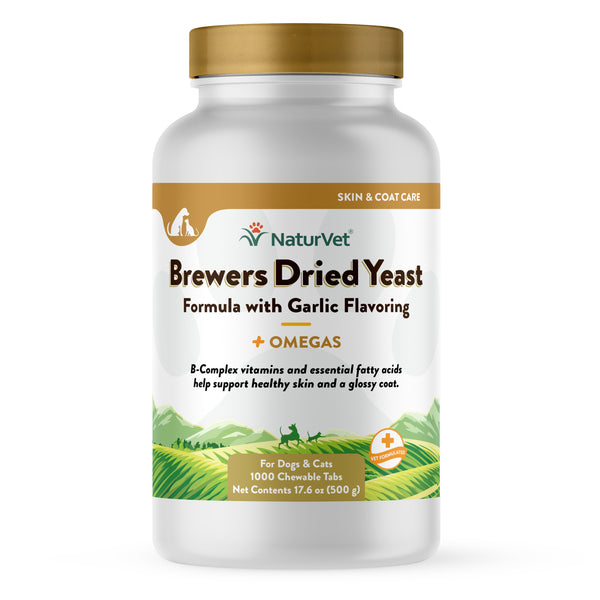 Brewers Dried Yeast Formula with Garlic Flavoring Chewable Tablets