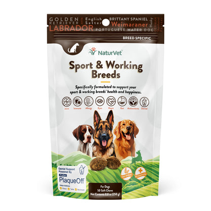 NaturVet Breed Specific Sport & Working Breed Dogs