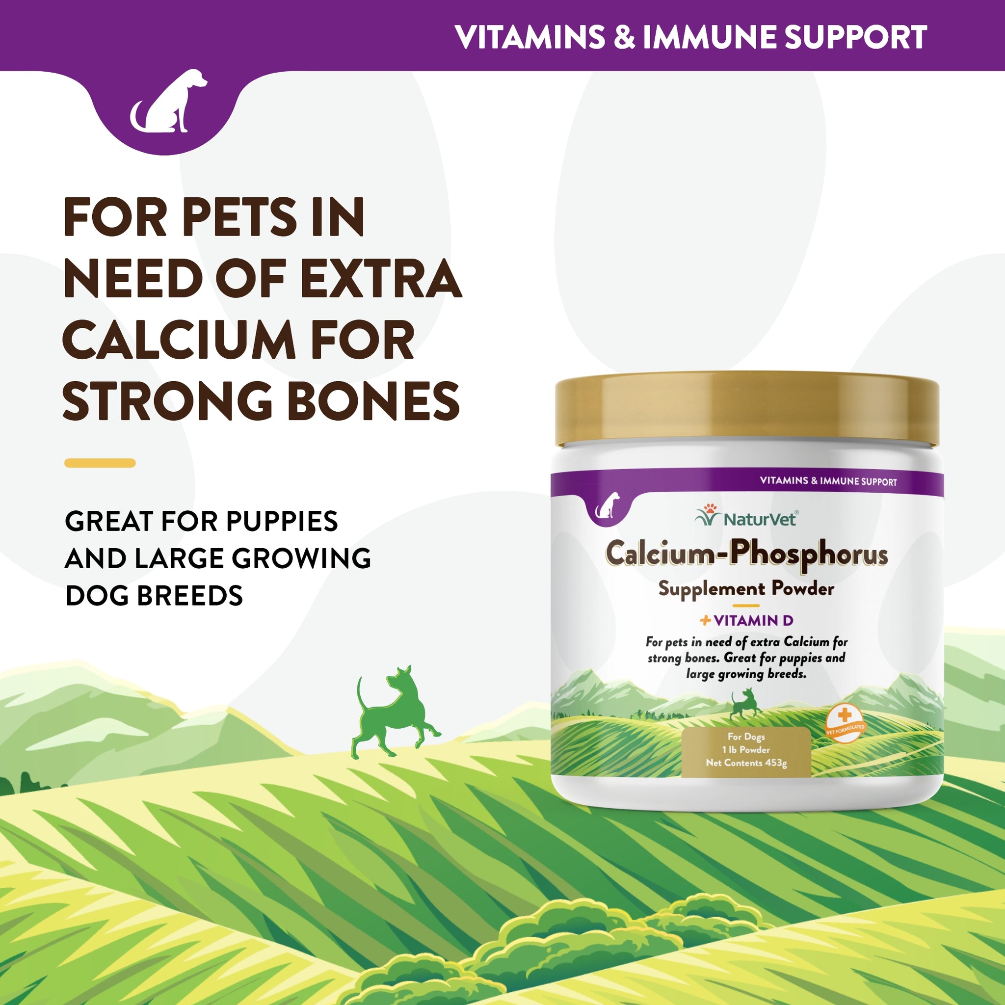 Dog CalciumPhosphorus Powder NaturVet®