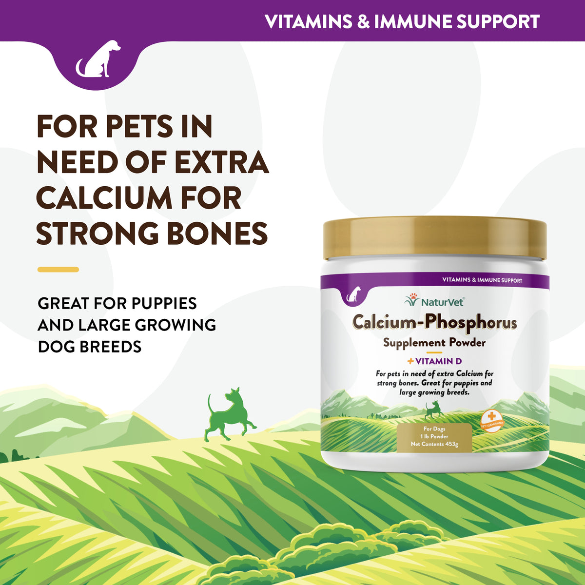 Dog Calcium-Phosphorus Powder - NaturVet®
