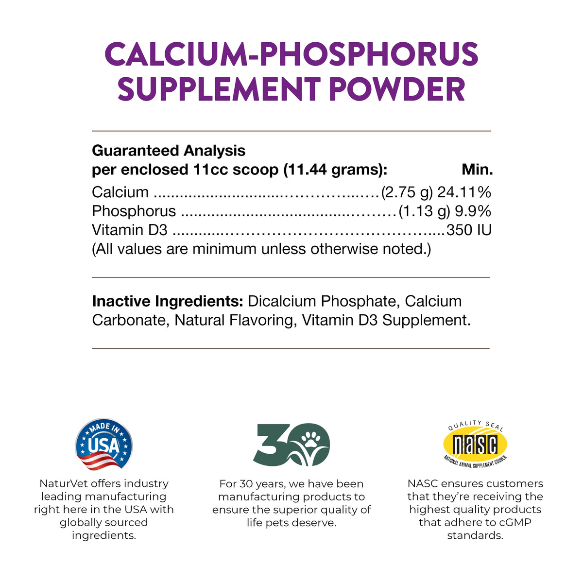 Dog Calcium-Phosphorus Powder - NaturVet®