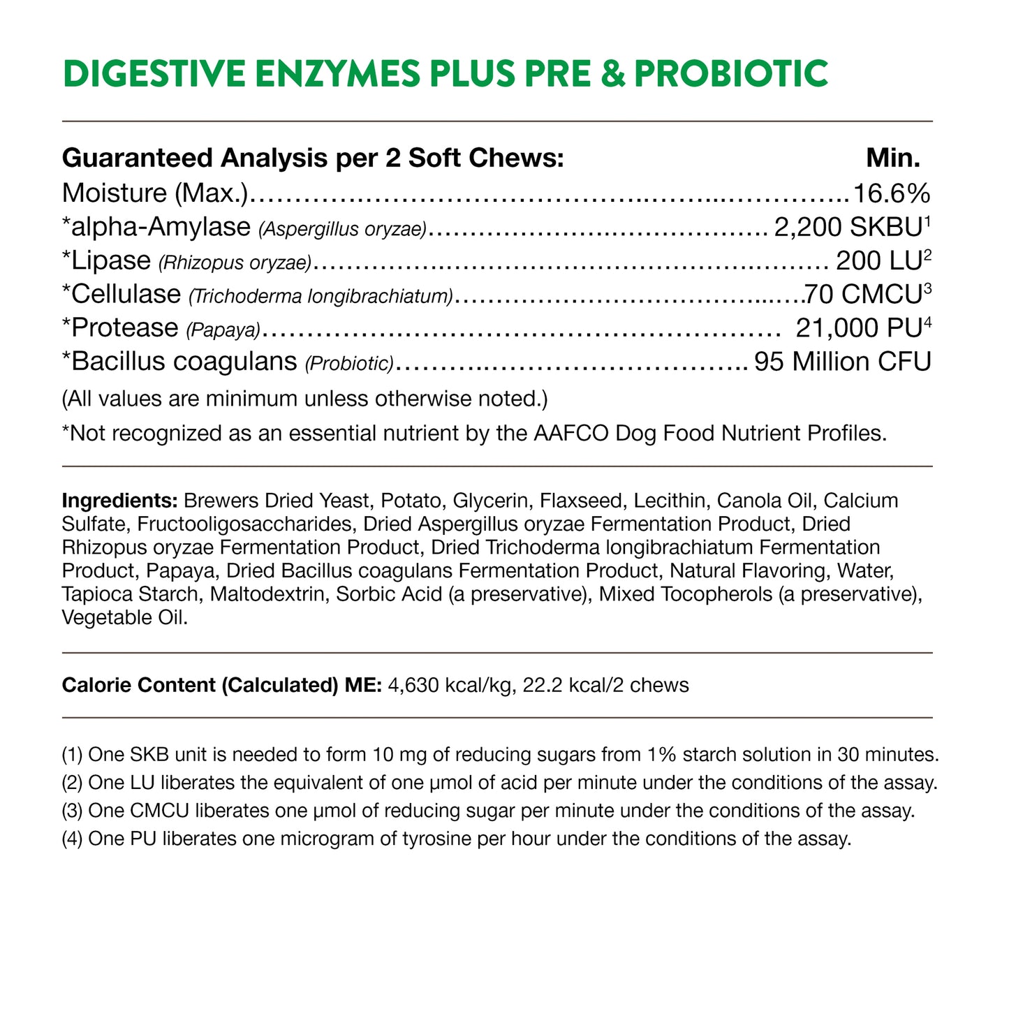 Digestive Enzymes Soft Chews with Prebiotics & Probiotics