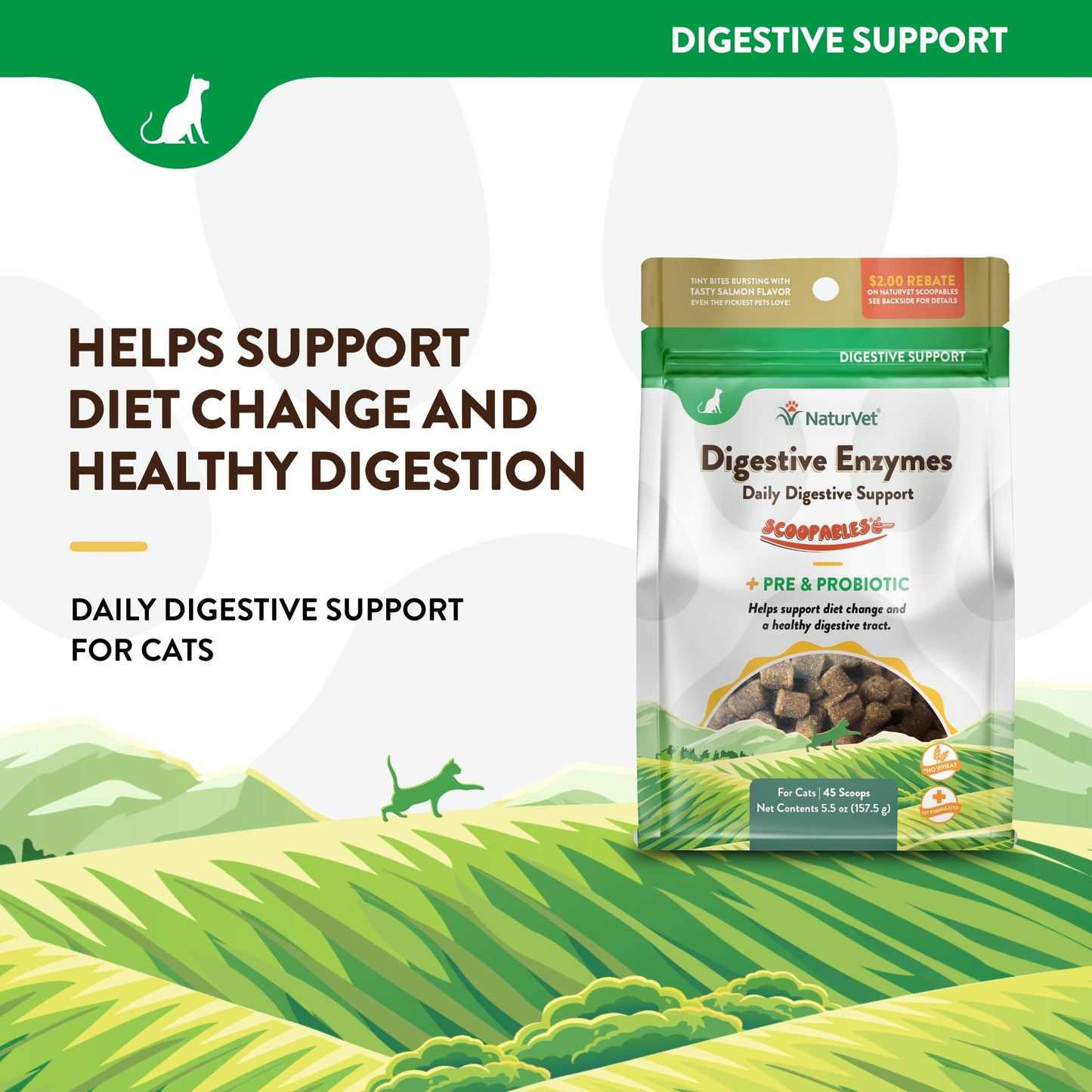 Scoopables Digestive Enzymes Daily Digestive Support for Cats
