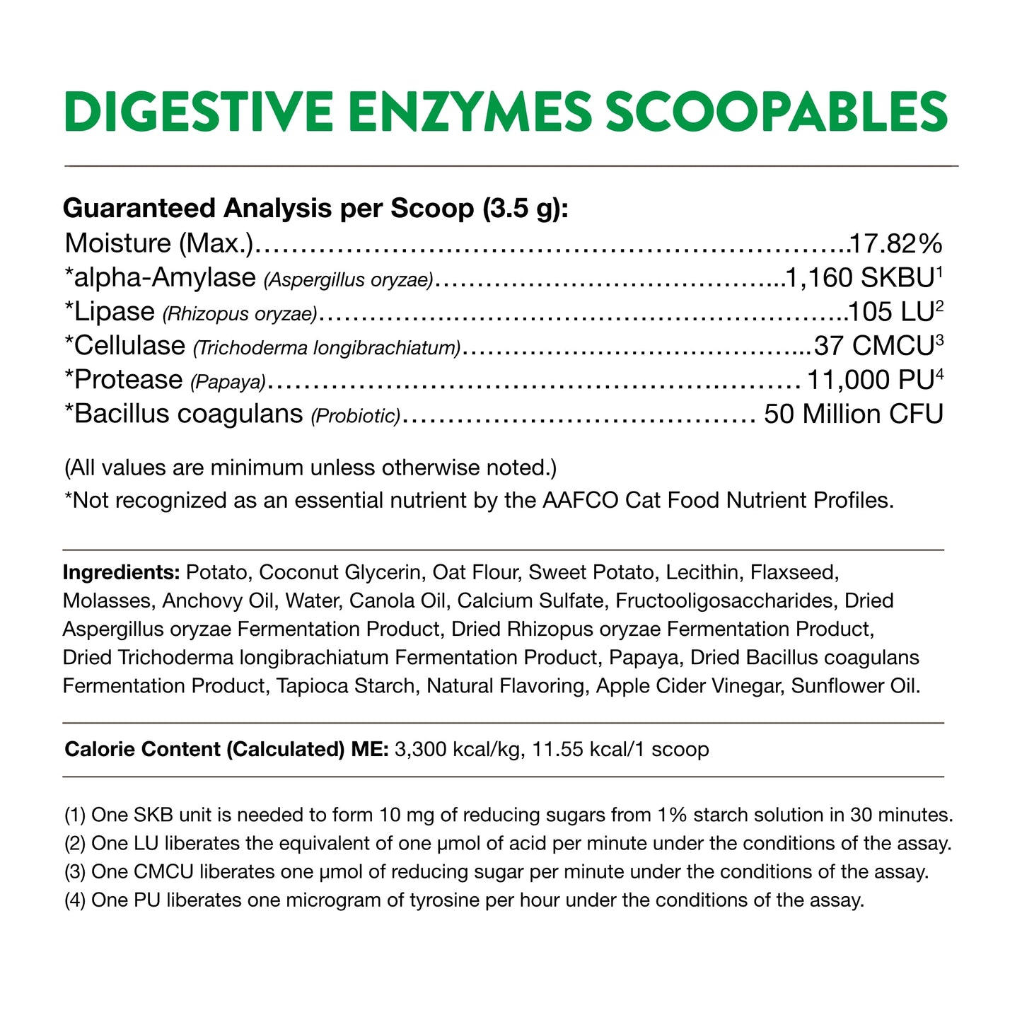 Scoopables Digestive Enzymes Daily Digestive Support for Cats