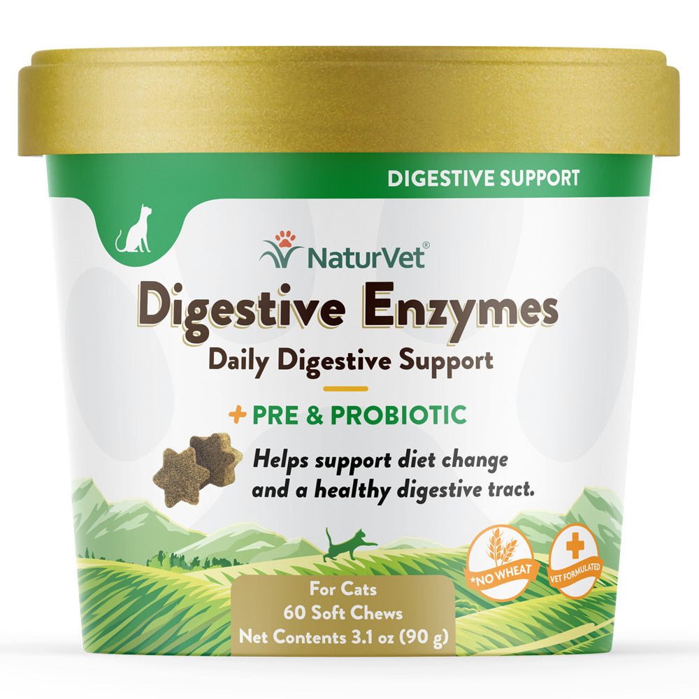 Digestive Enzymes Cat Soft Chews - NaturVet®