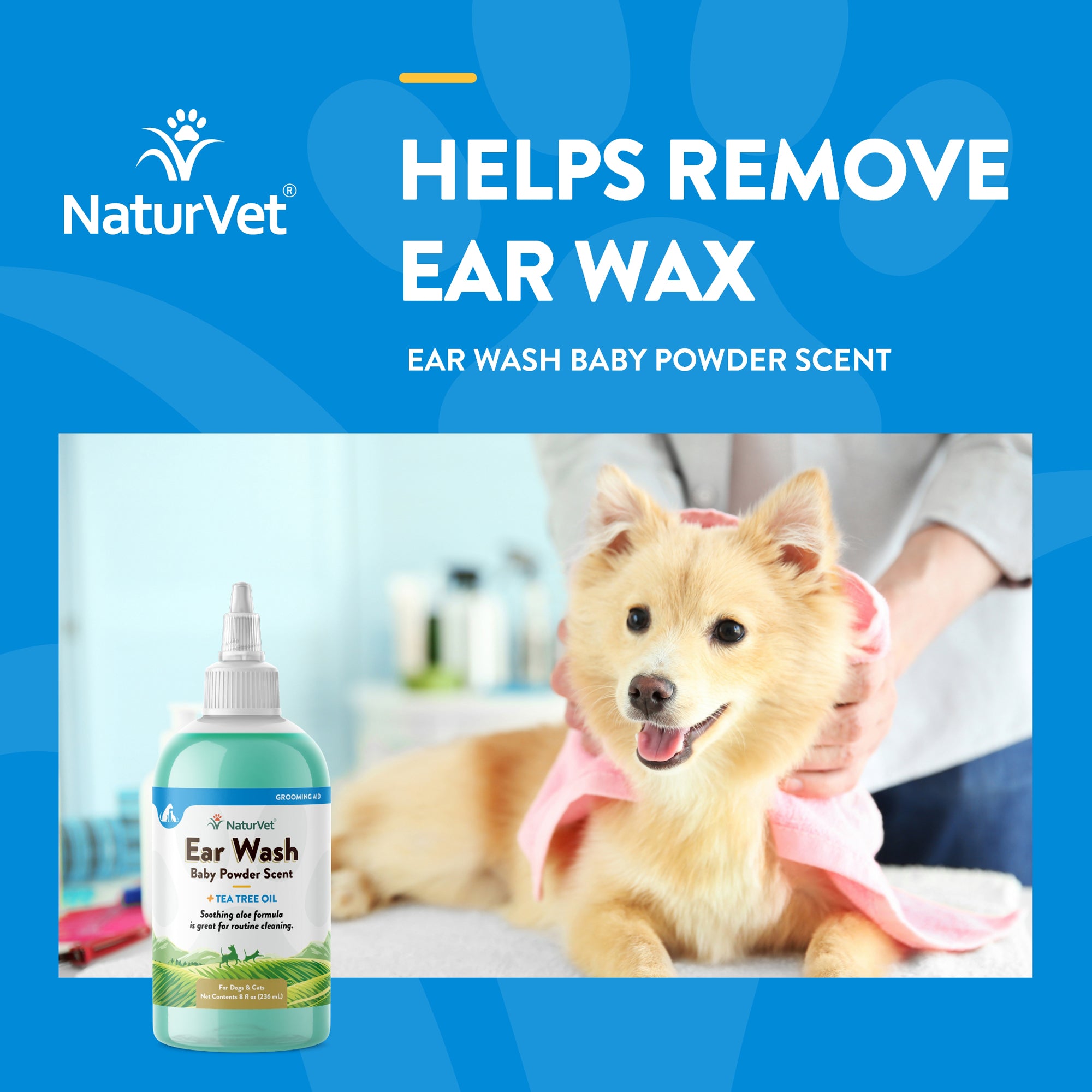 Naturvet ear wash with tea store tree oil