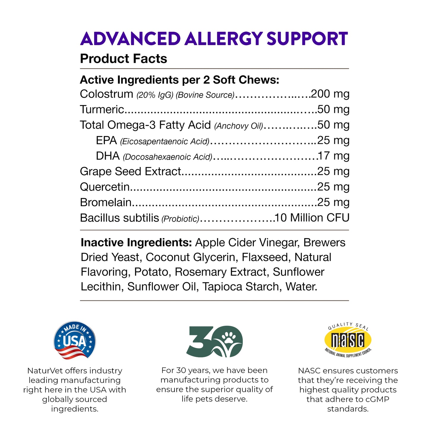 Evolutions - Advanced Allergy Support Soft Chews