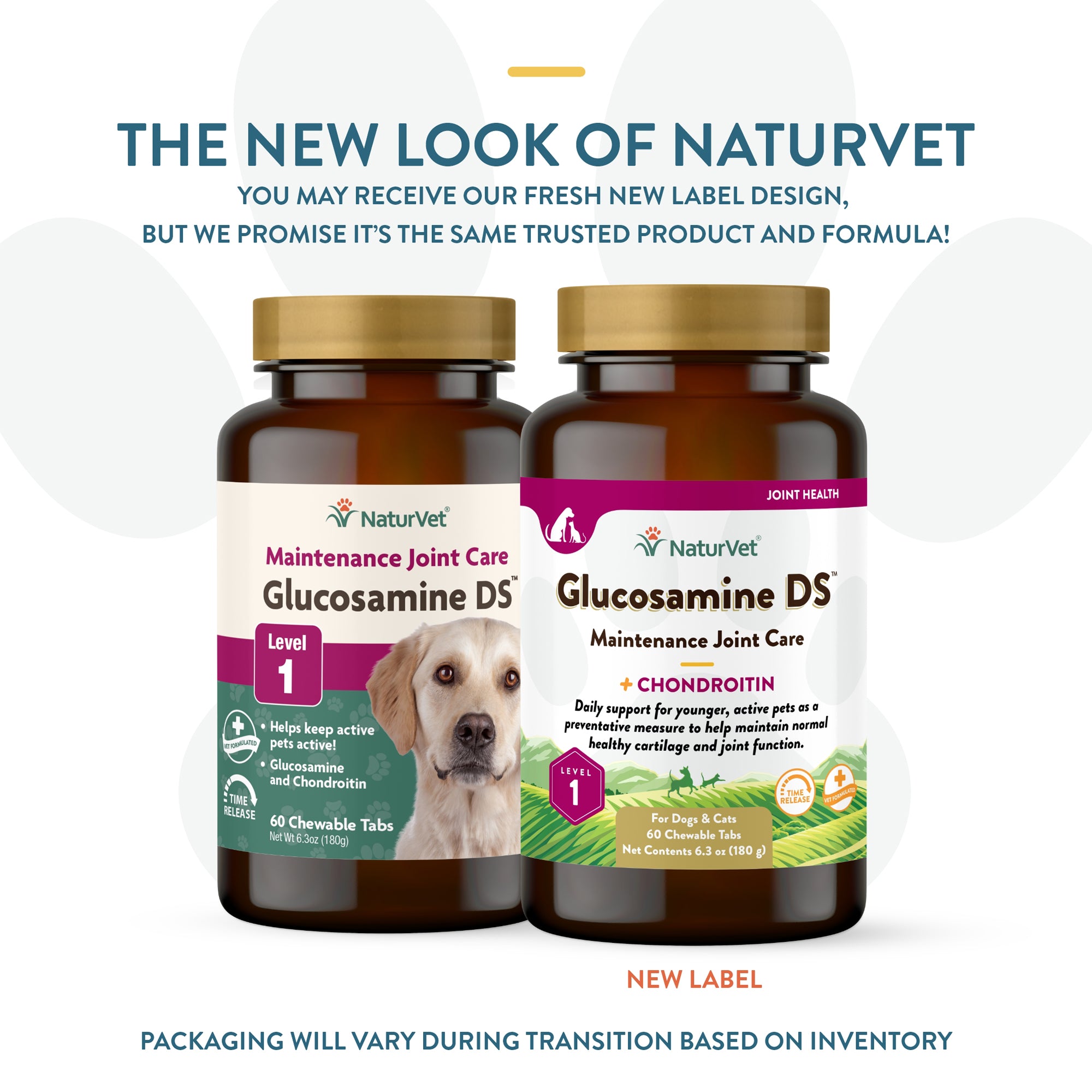 Glucosamine capsules for store dogs