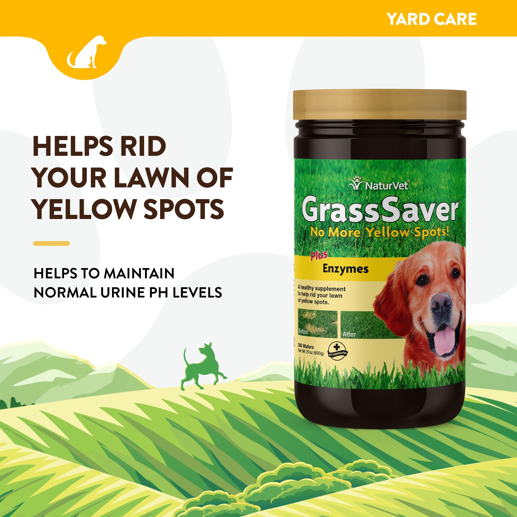 GrassSaver® Wafers For Dogs - NaturVet®