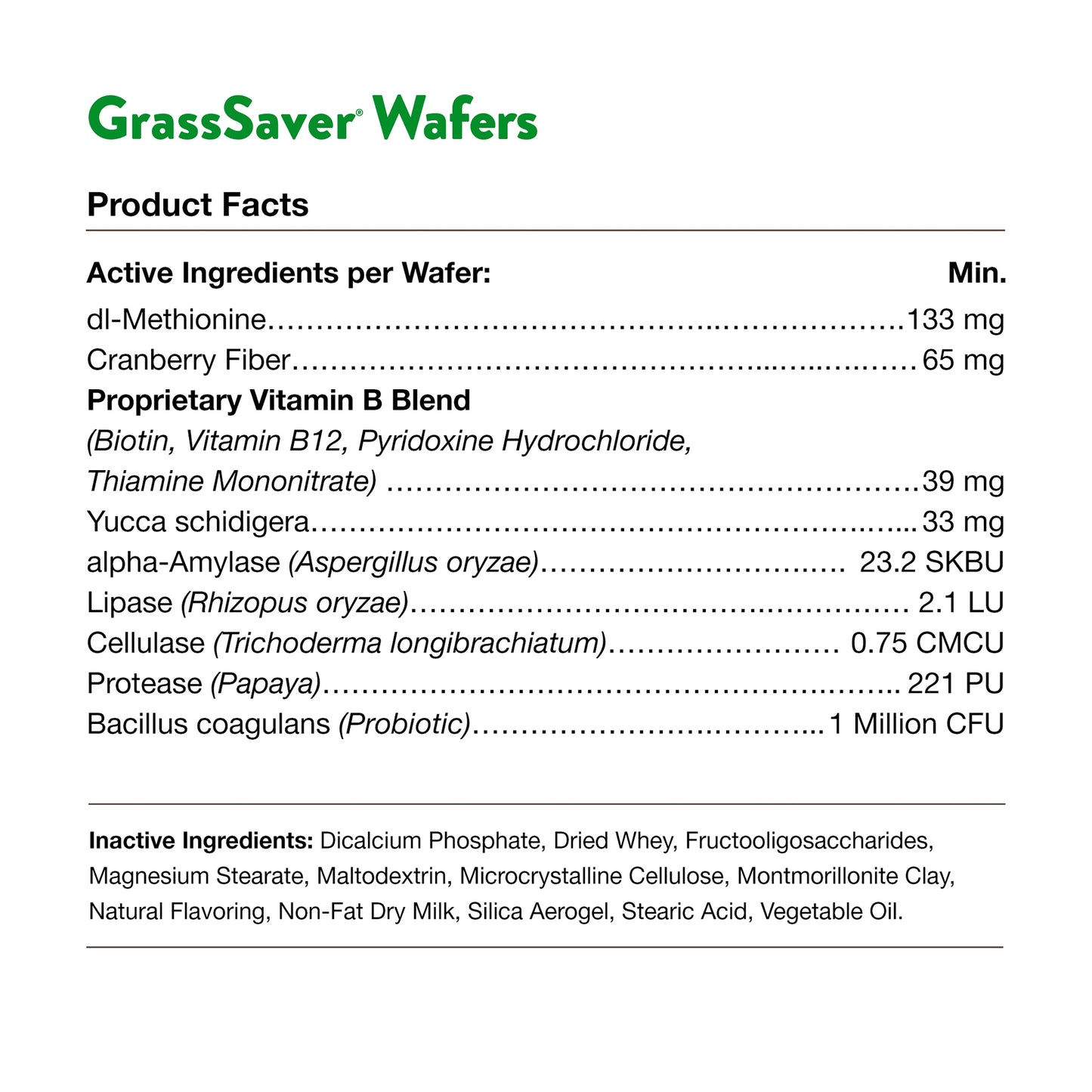 GrassSaver® Wafers