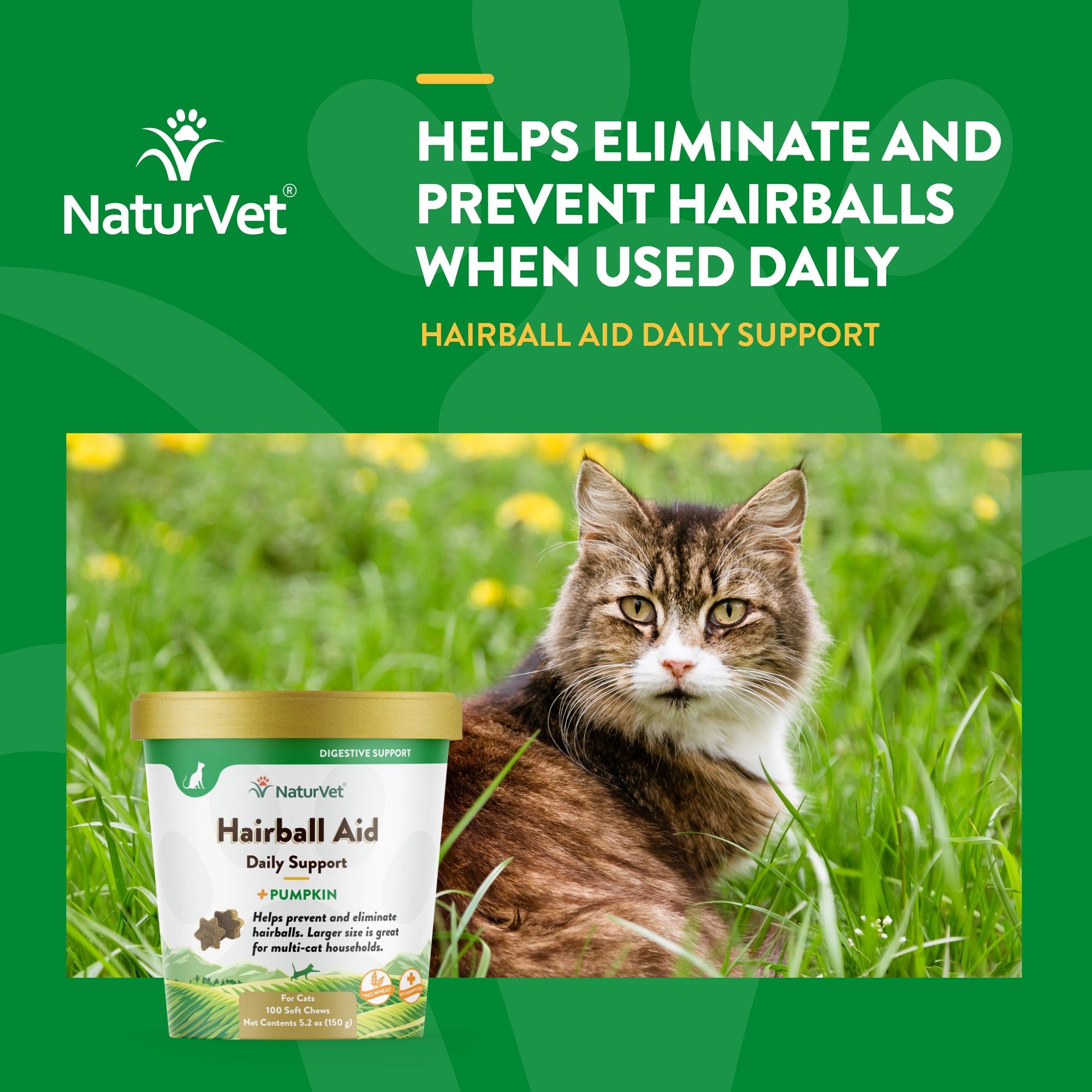 Cat Hairball Aid Veterinarian Formulated NaturVet