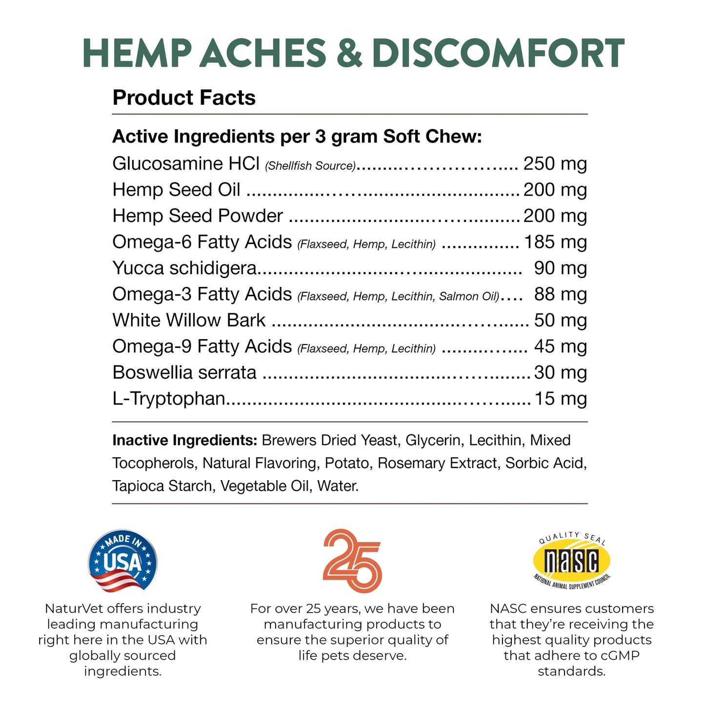 Hemp Aches & Discomfort Soft Chews