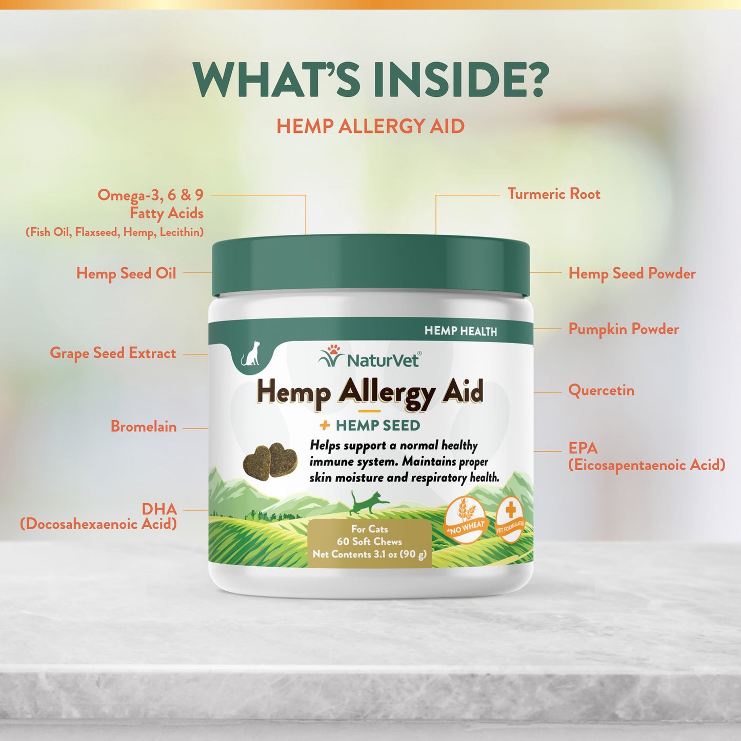 Hemp Allergy Aid Cat Soft Chews