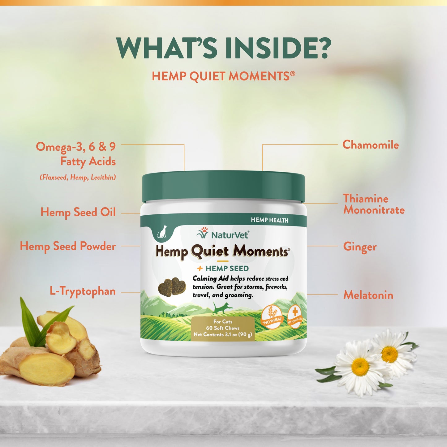 Hemp Quiet Moments® Cat Soft Chews